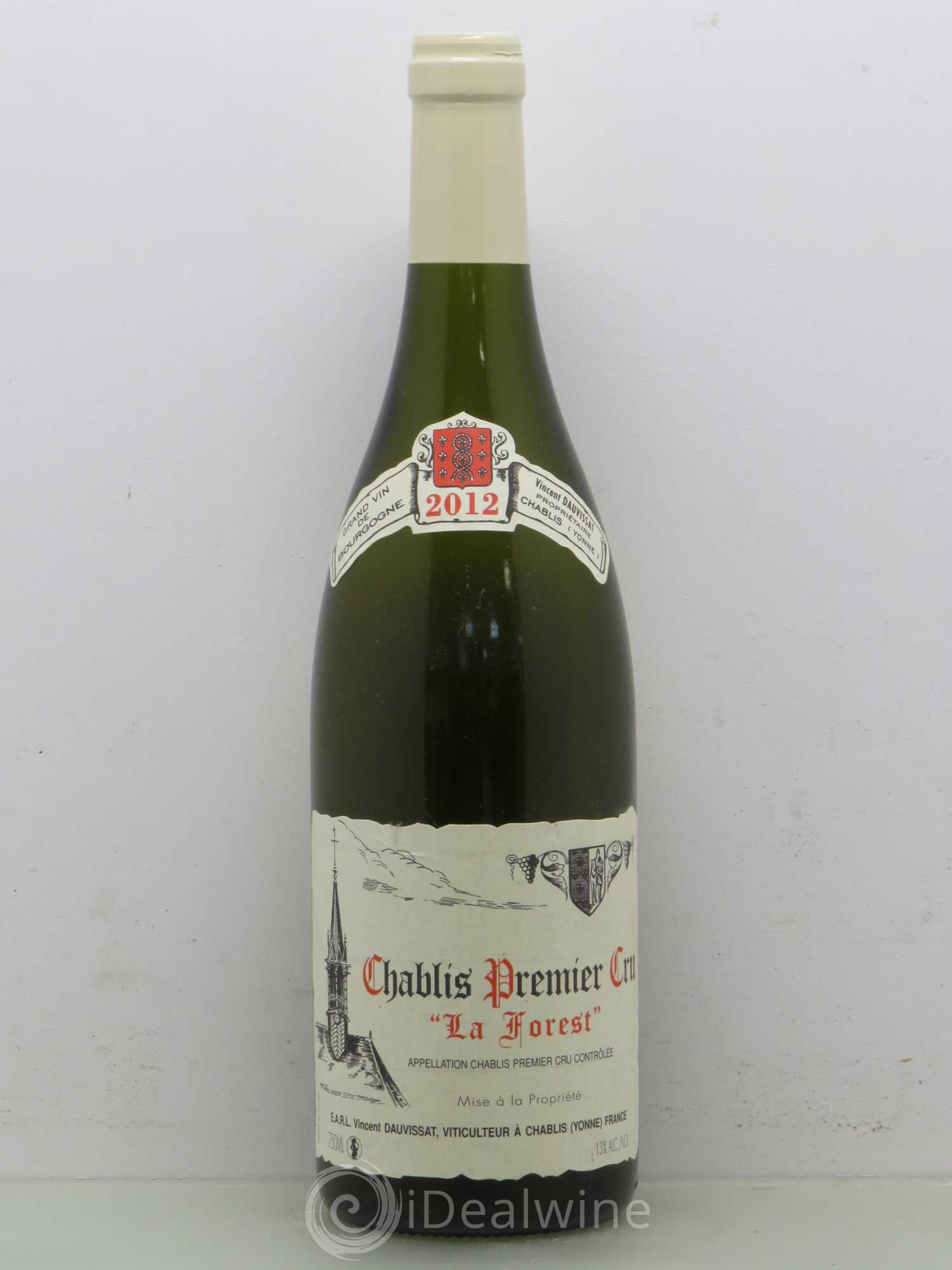 Chablis 1er Cru La Forest Vincent Dauvissat (Domaine) 2012 - Lot de 1 bouteille - 0