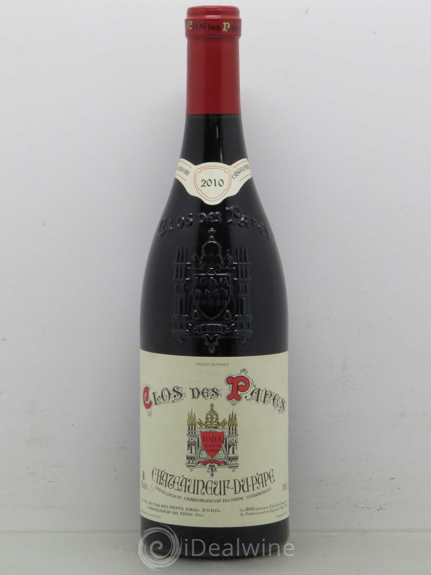 Châteauneuf-du-Pape Clos des Papes - Paul Avril 2010 - Lot de 1 bouteille - 0