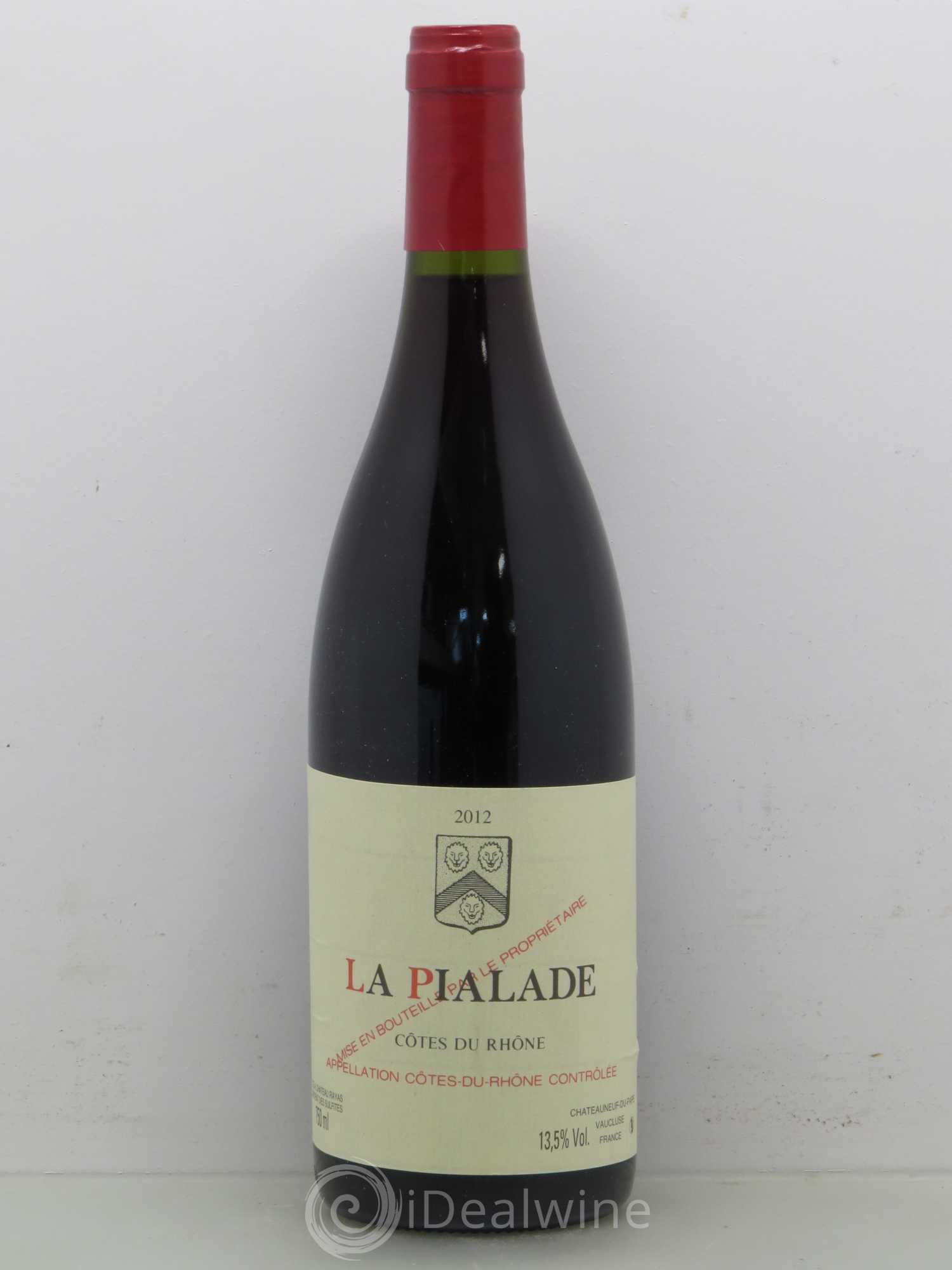 Côtes-du-Rhône La Pialade Emmanuel Reynaud 2012 - Lot de 1 bouteille - 0
