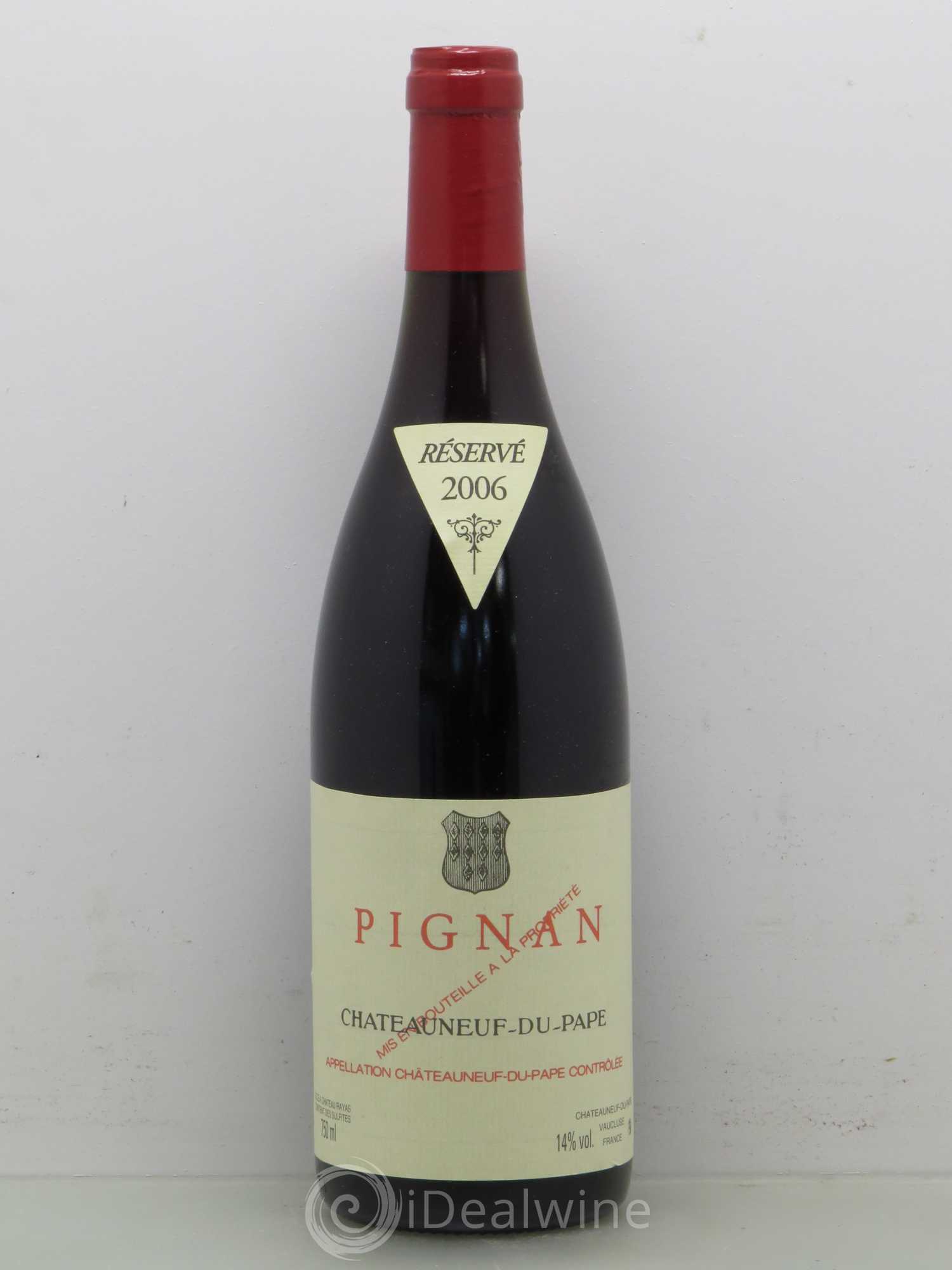 Châteauneuf-du-Pape Pignan Emmanuel Reynaud 2006 - Lot de 1 bouteille - 0