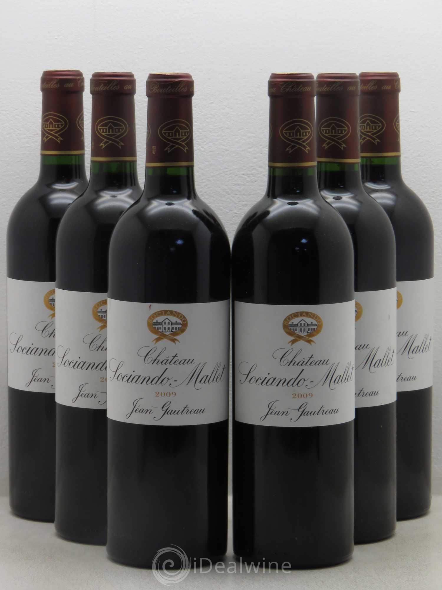 Château Sociando Mallet 2009 - Lot de 6 bouteilles - 0