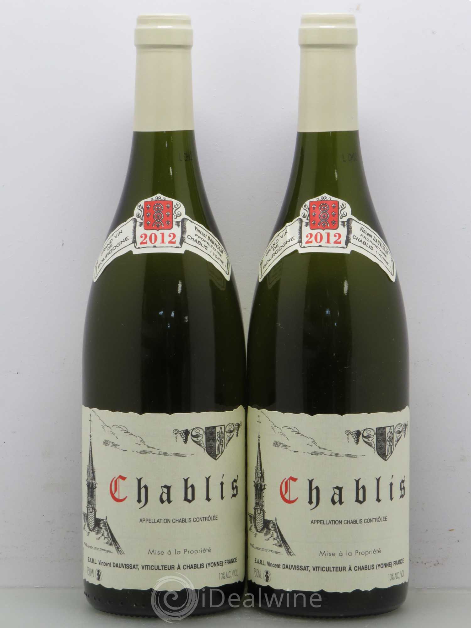 Chablis Vincent Dauvissat (Domaine) 2012 - Lot de 5 bouteilles - 2