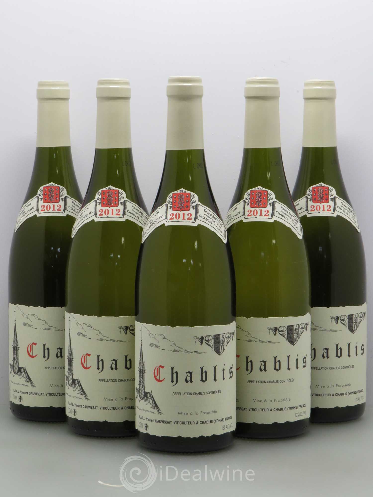 Chablis Vincent Dauvissat (Domaine) 2012 - Lot de 5 bouteilles - 0