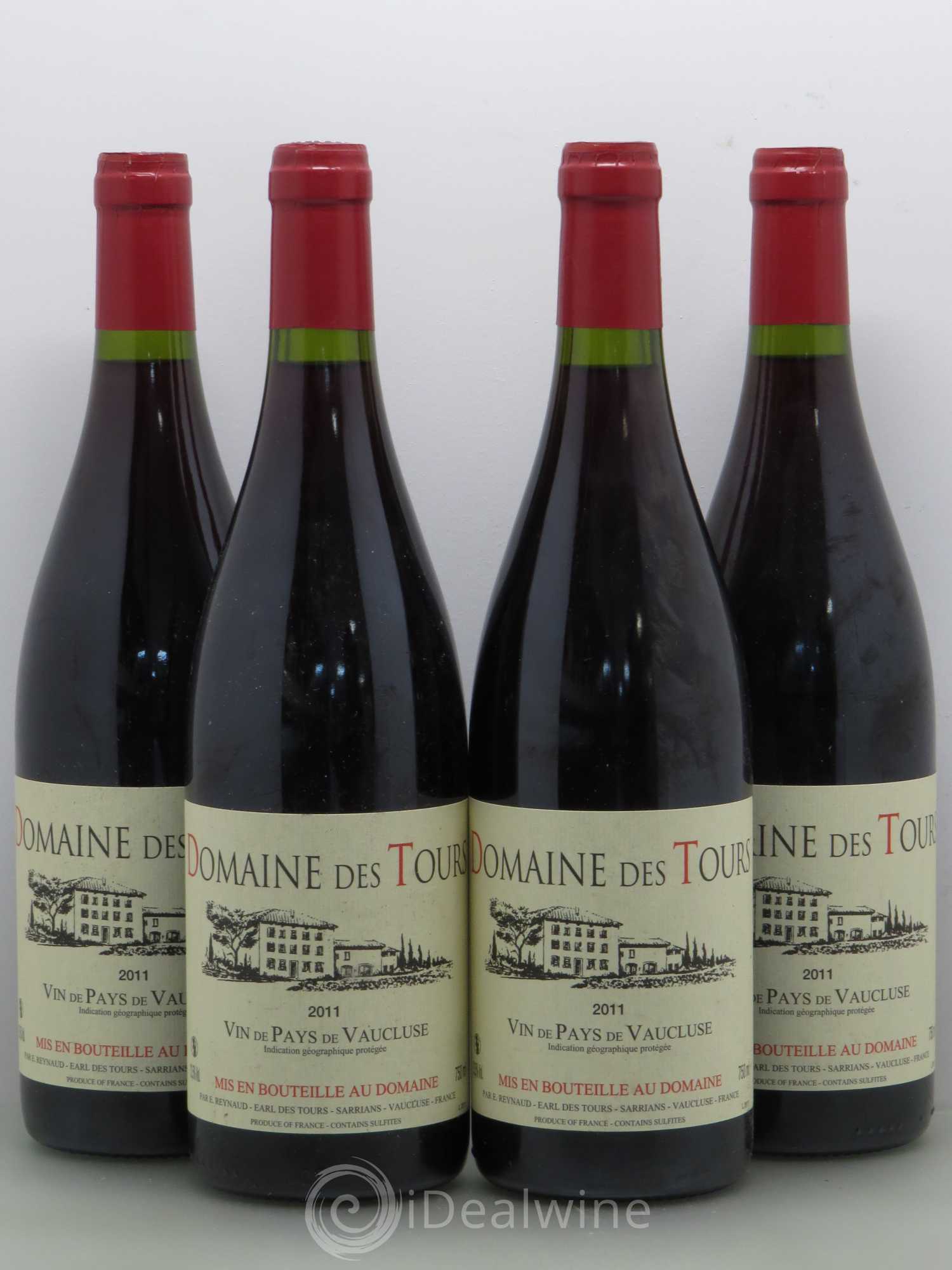 Vaucluse (Vin de Pays de Vaucluse) Domaine des Tours Emmanuel Reynaud 2011 - Lot de 4 bouteilles - 0