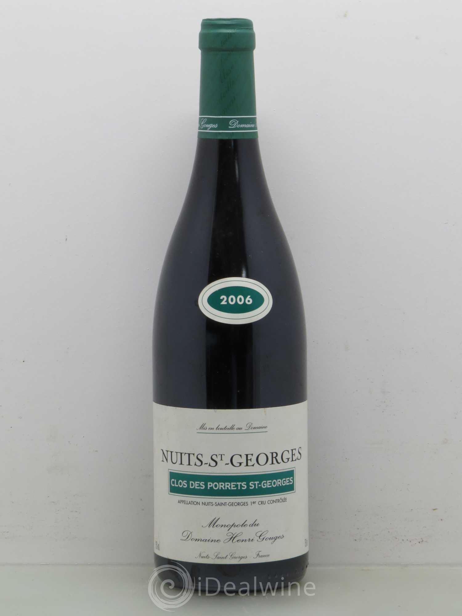 Nuits-Saint-Georges 1er Cru Clos des Porrets Saint-Georges Henri Gouges 2006 - Posten von 1 Flasche - 0