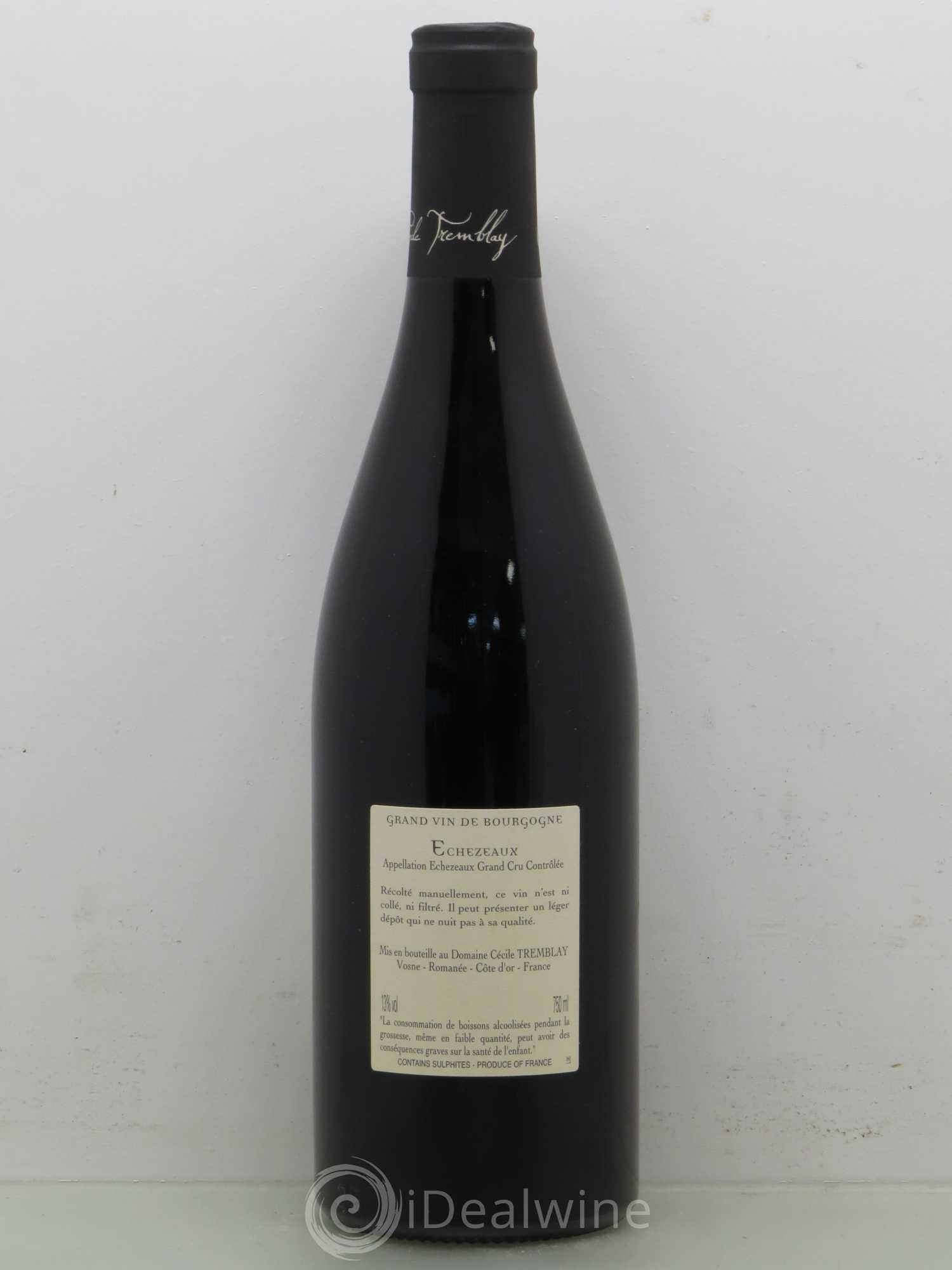 Echezeaux Grand Cru du dessus Cécile Tremblay 2014 - Lot de 1 bouteille - 1