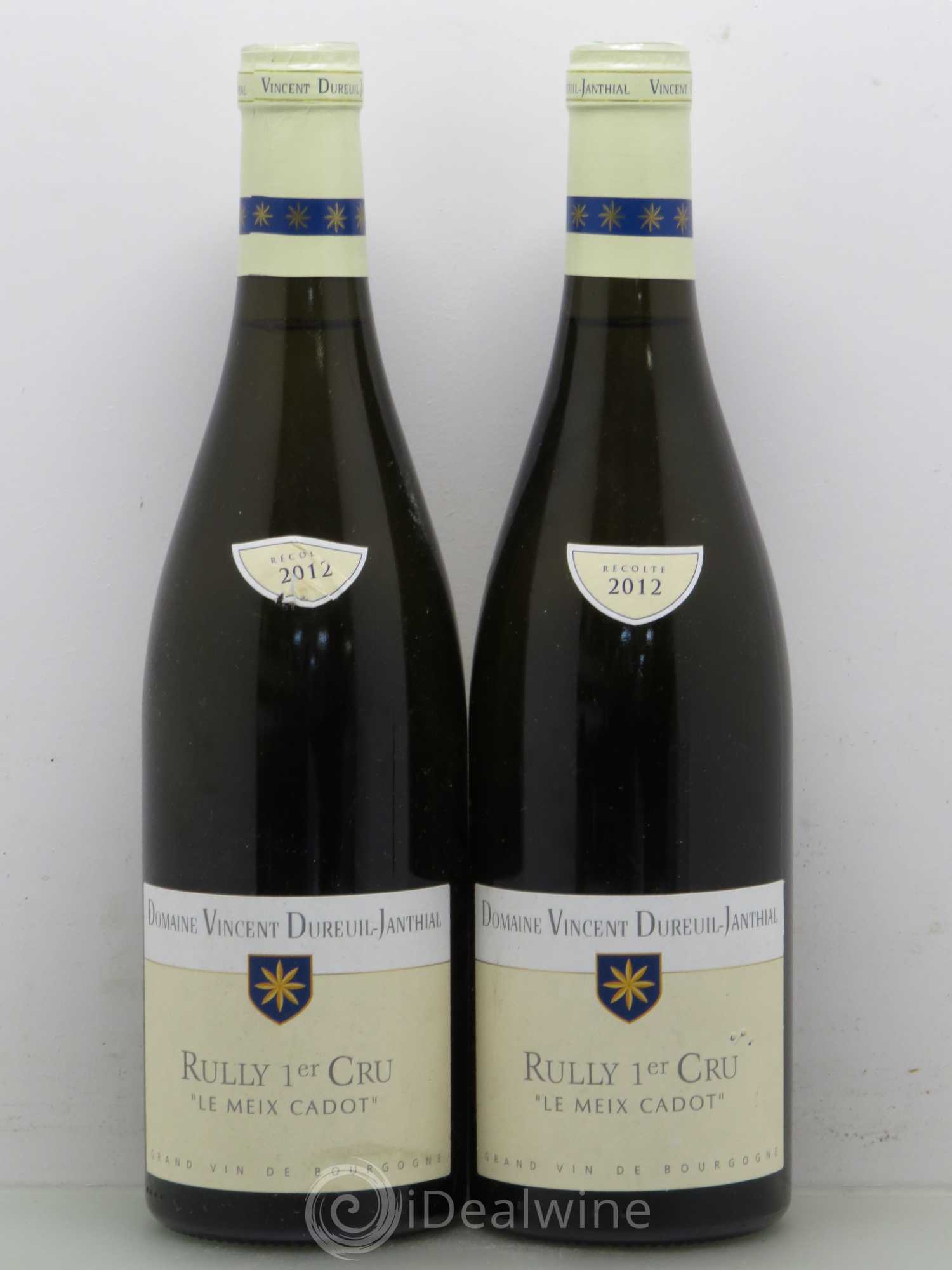 Rully 1er Cru Le Meix Cadot Vincent Dureuil Janthial 2012 - Posten von 2 Flaschen - 0
