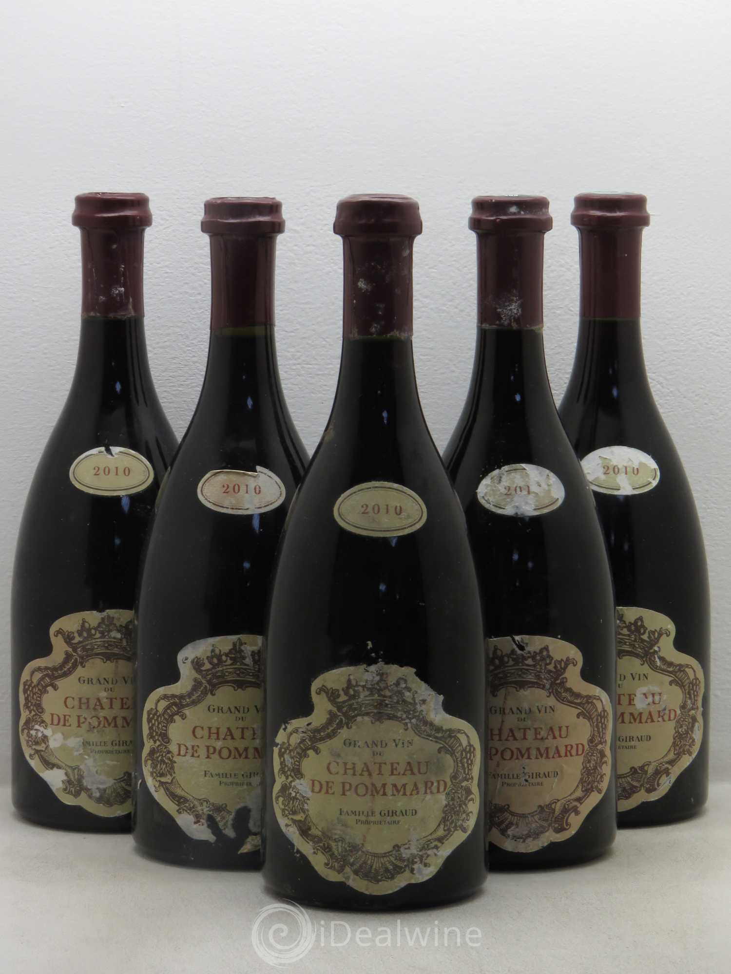 Pommard Château de Pommard 2010 - Lot de 5 bouteilles - 0