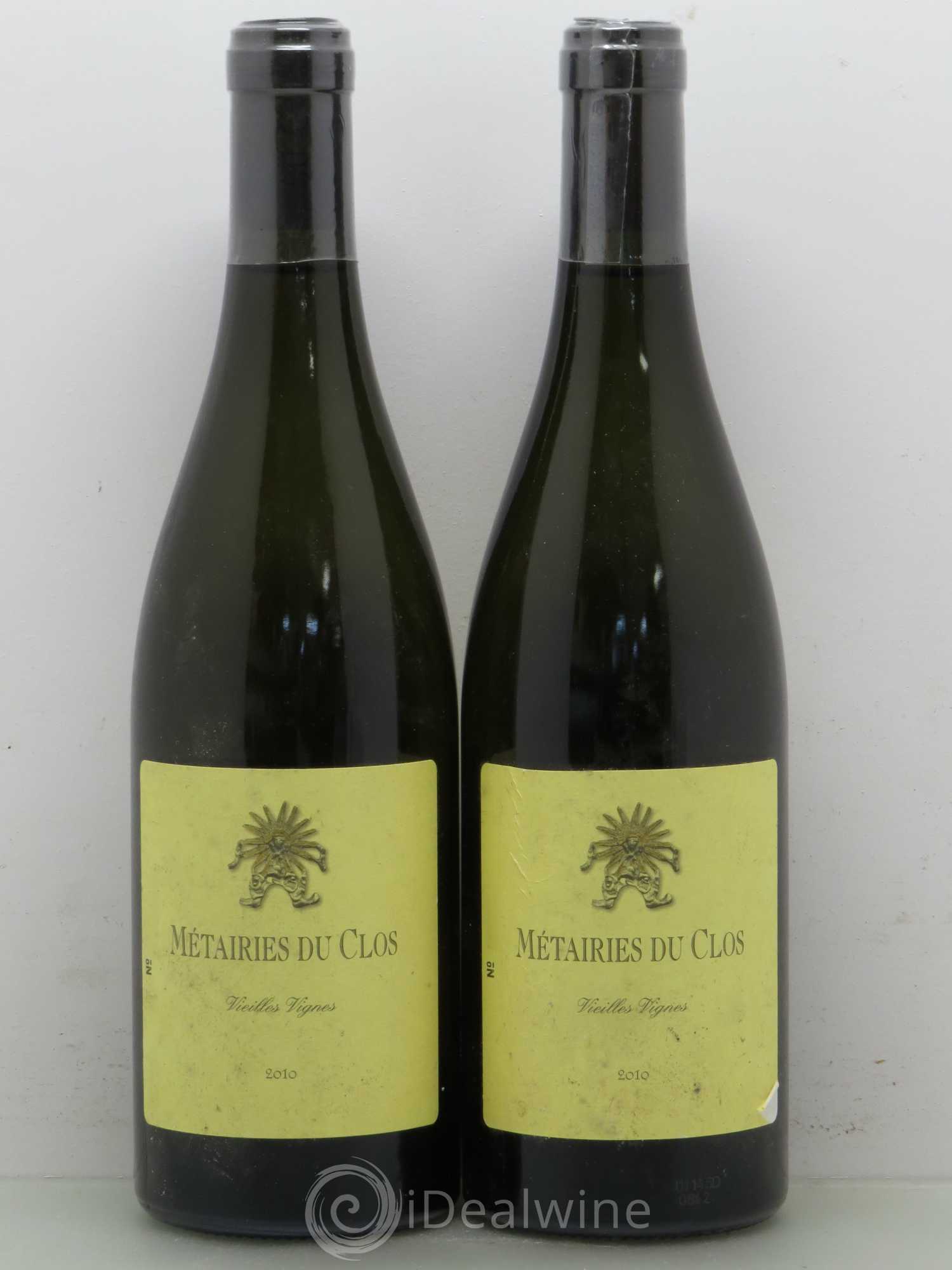 Coteaux du Languedoc Les Métairies du Clos Vieilles Vignes Clos Marie - Christophe Peyrus et Françoise Julien 2010 - Lot de 2 bouteilles - 0