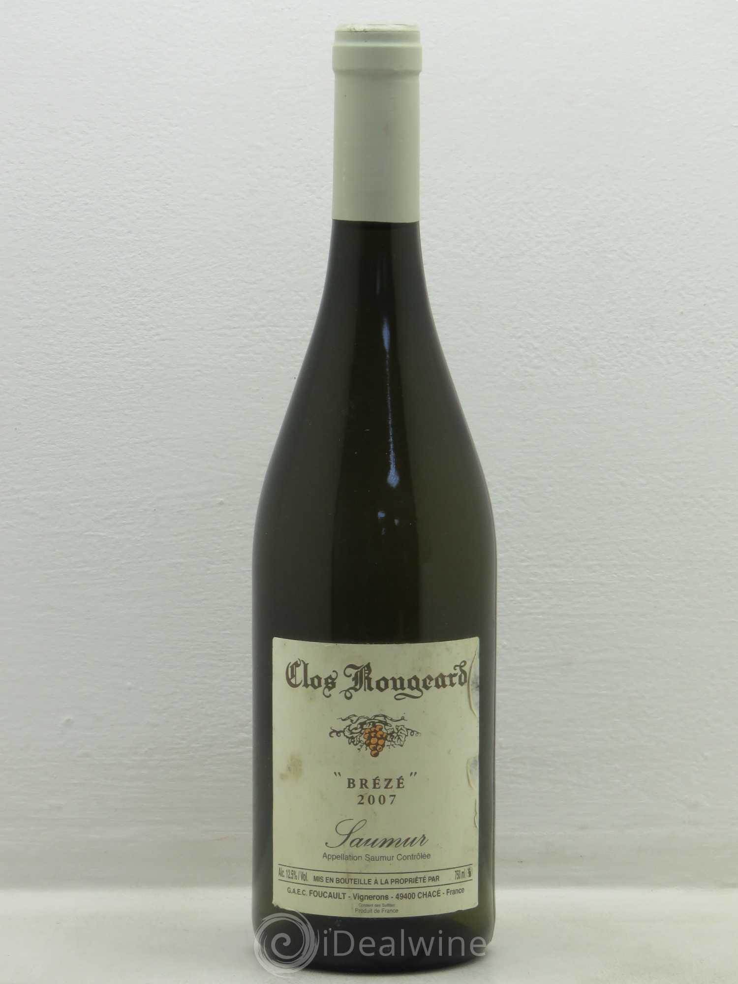 Saumur Brézé Clos Rougeard 2007 - Lot de 1 bouteille - 0