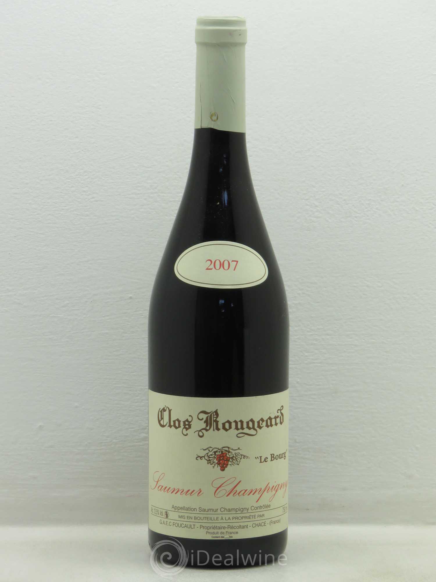 Saumur-Champigny Le Bourg Clos Rougeard 2007 - Lot de 1 bouteille - 0