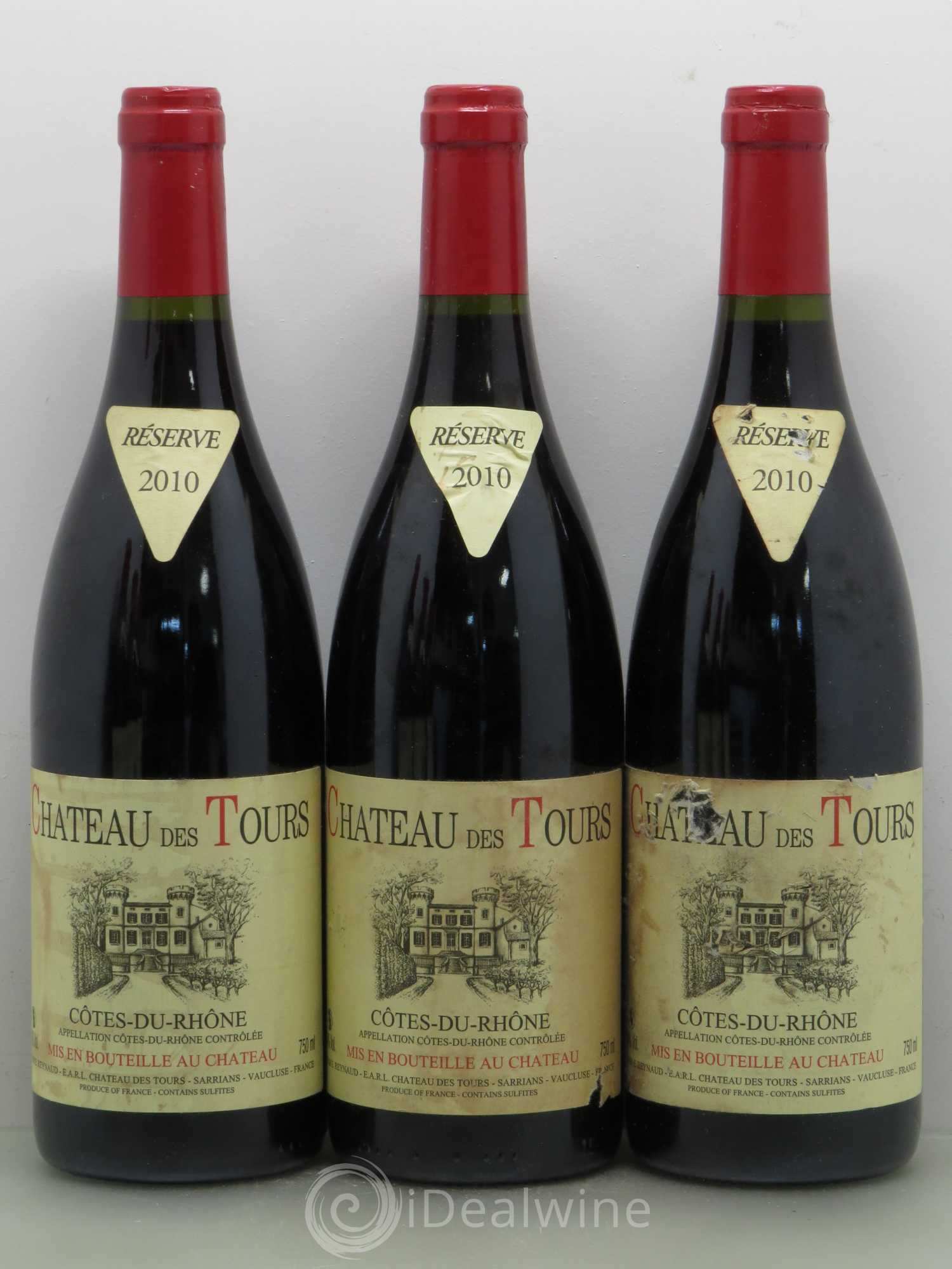 Côtes-du-Rhône Château des Tours Emmanuel Reynaud 2010 - Lot de 6 bouteilles - 1