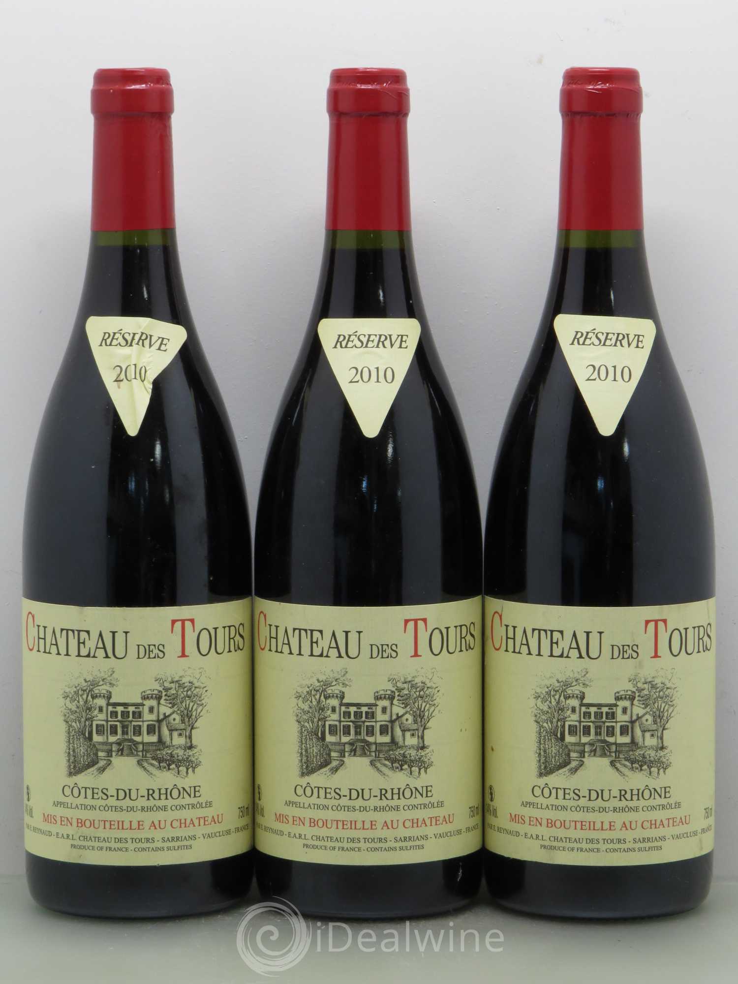 Côtes-du-Rhône Château des Tours Emmanuel Reynaud 2010 - Lot de 6 bouteilles - 2