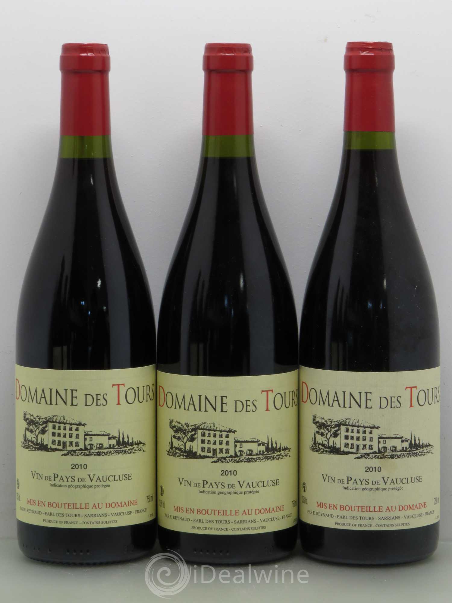 Vaucluse (Vin de Pays de Vaucluse) Domaine des Tours Emmanuel Reynaud 2010 - Lot de 6 bouteilles - 1