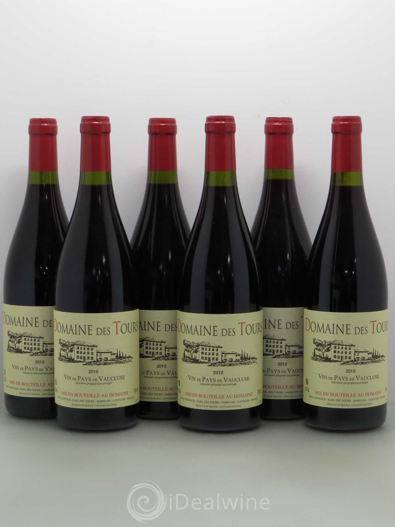 Vaucluse (Vin de Pays de Vaucluse) Domaine des Tours Emmanuel Reynaud 2010 - Lot de 6 bouteilles - 0