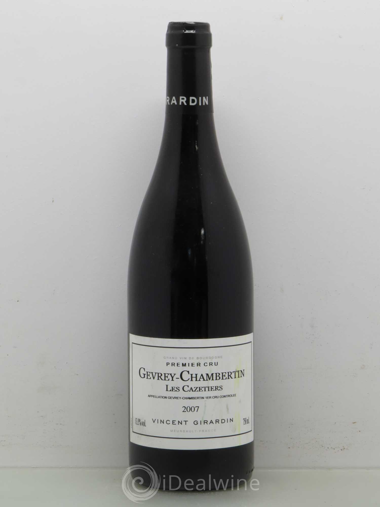 Gevrey-Chambertin 1er Cru Les Cazetiers Domaine Vincent Girardin (sans prix de réserve) 2007 - Posten von 1 Flasche - 0