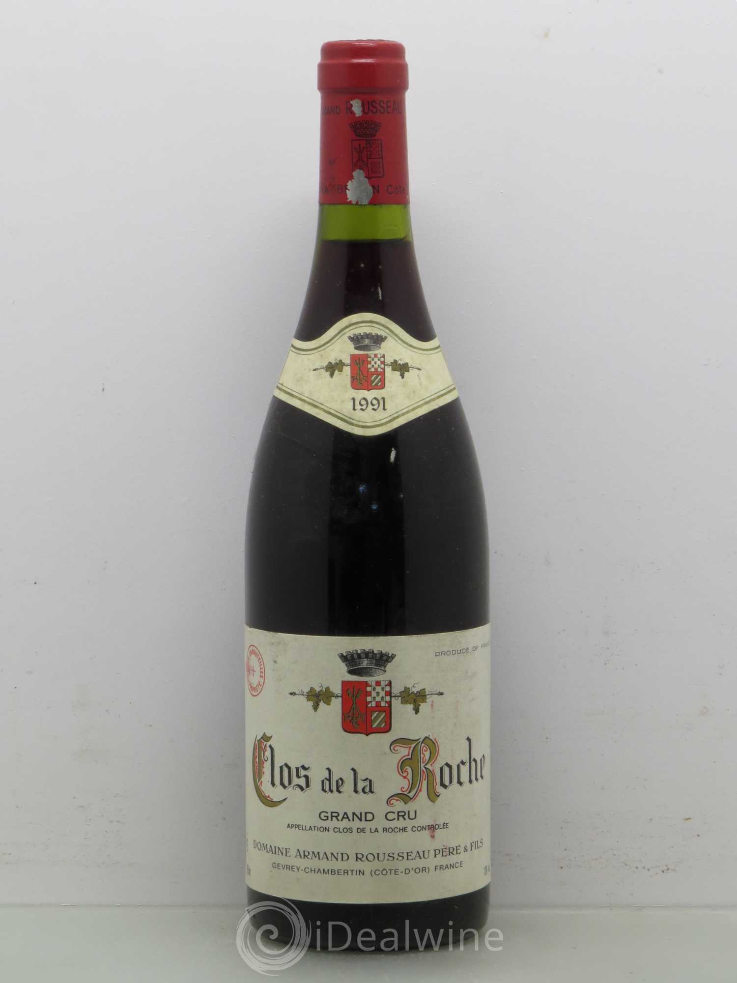 Clos de la Roche Grand Cru Armand Rousseau (Domaine) 1991 - Lot de 1 bouteille - 0