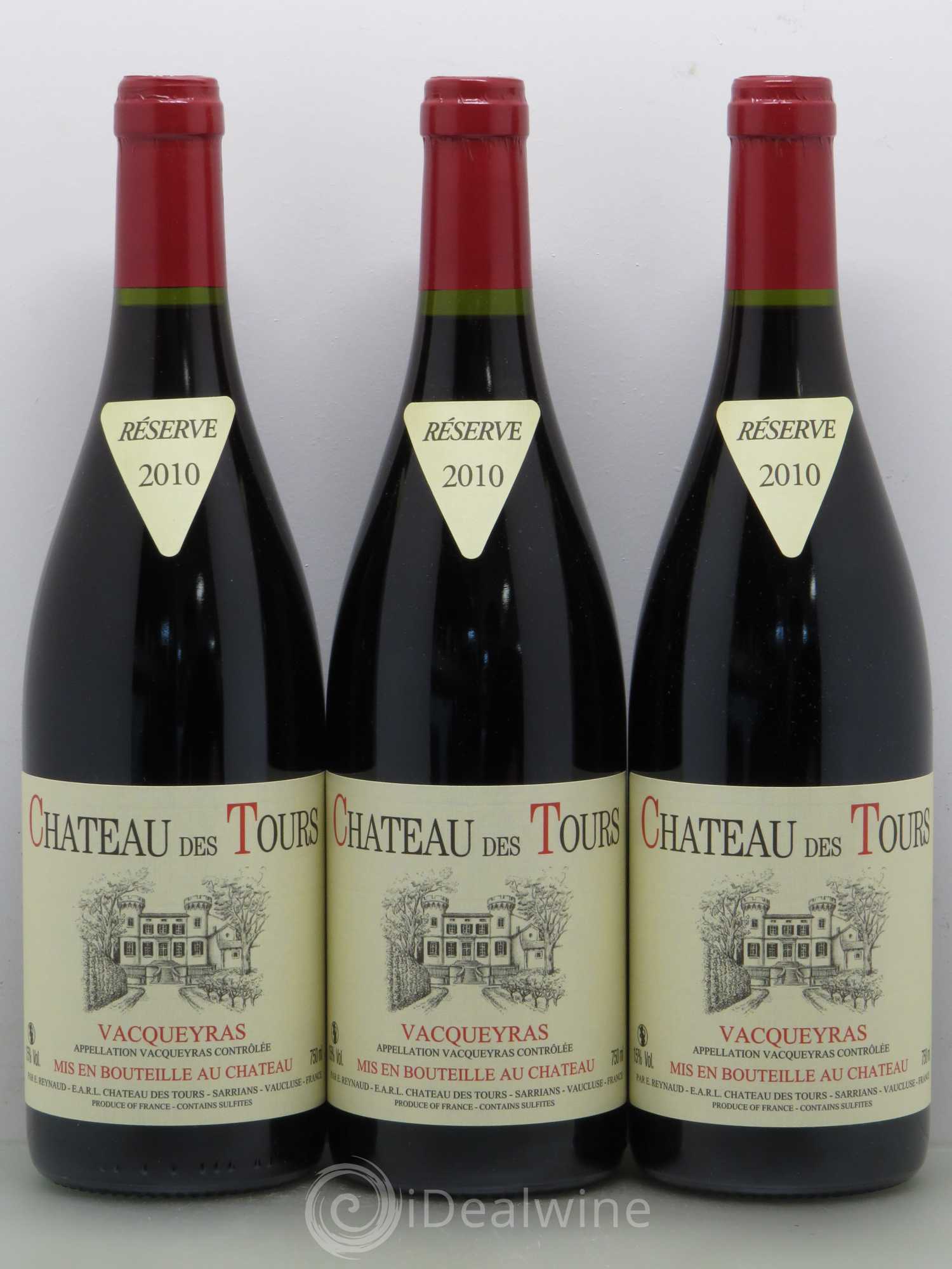 Vacqueyras Château des Tours Emmanuel Reynaud 2010 - Lot de 6 bouteilles - 2