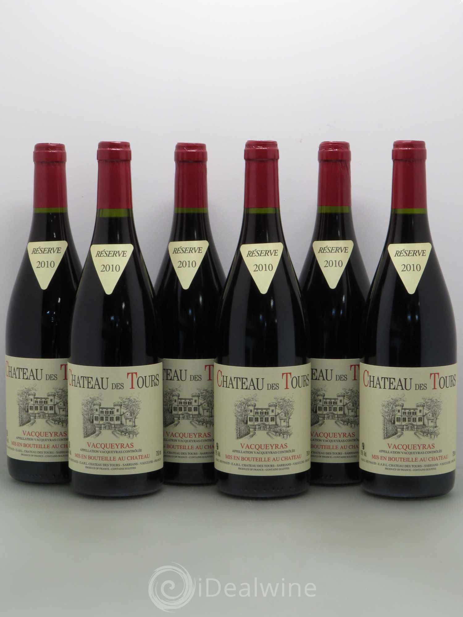 Vacqueyras Château des Tours Emmanuel Reynaud 2010 - Lot de 6 bouteilles - 0