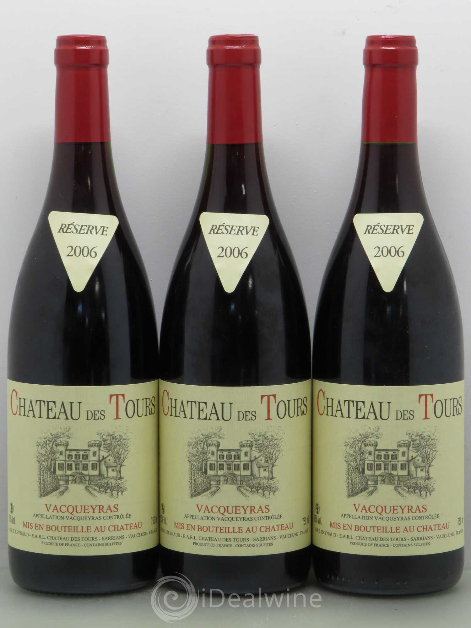 Vacqueyras Château des Tours Emmanuel Reynaud 2006 - Lot de 6 bouteilles - 2