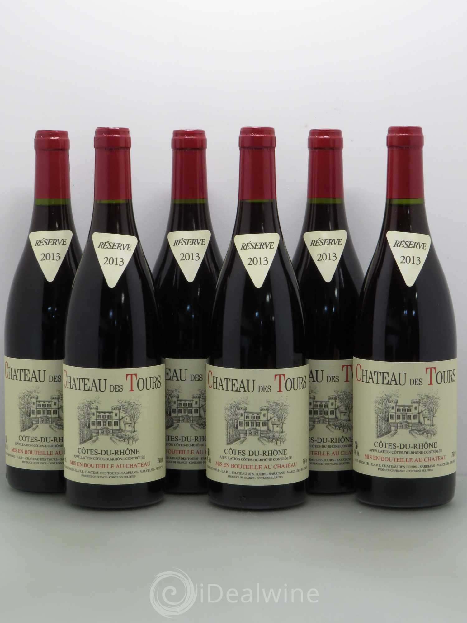 Côtes-du-Rhône Château des Tours Emmanuel Reynaud 2013 - Lot de 6 bouteilles - 0