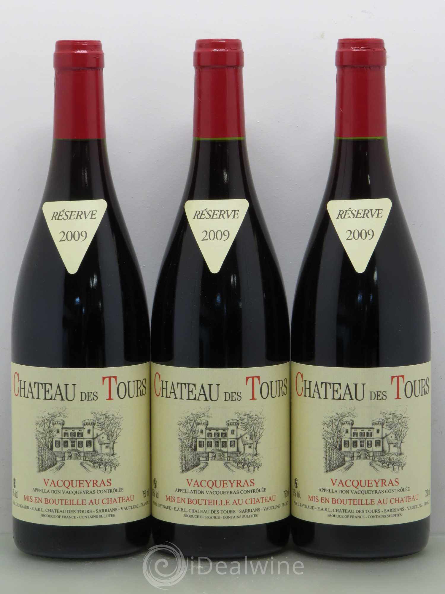 Vacqueyras Château des Tours Emmanuel Reynaud 2009 - Lot de 6 bouteilles - 2