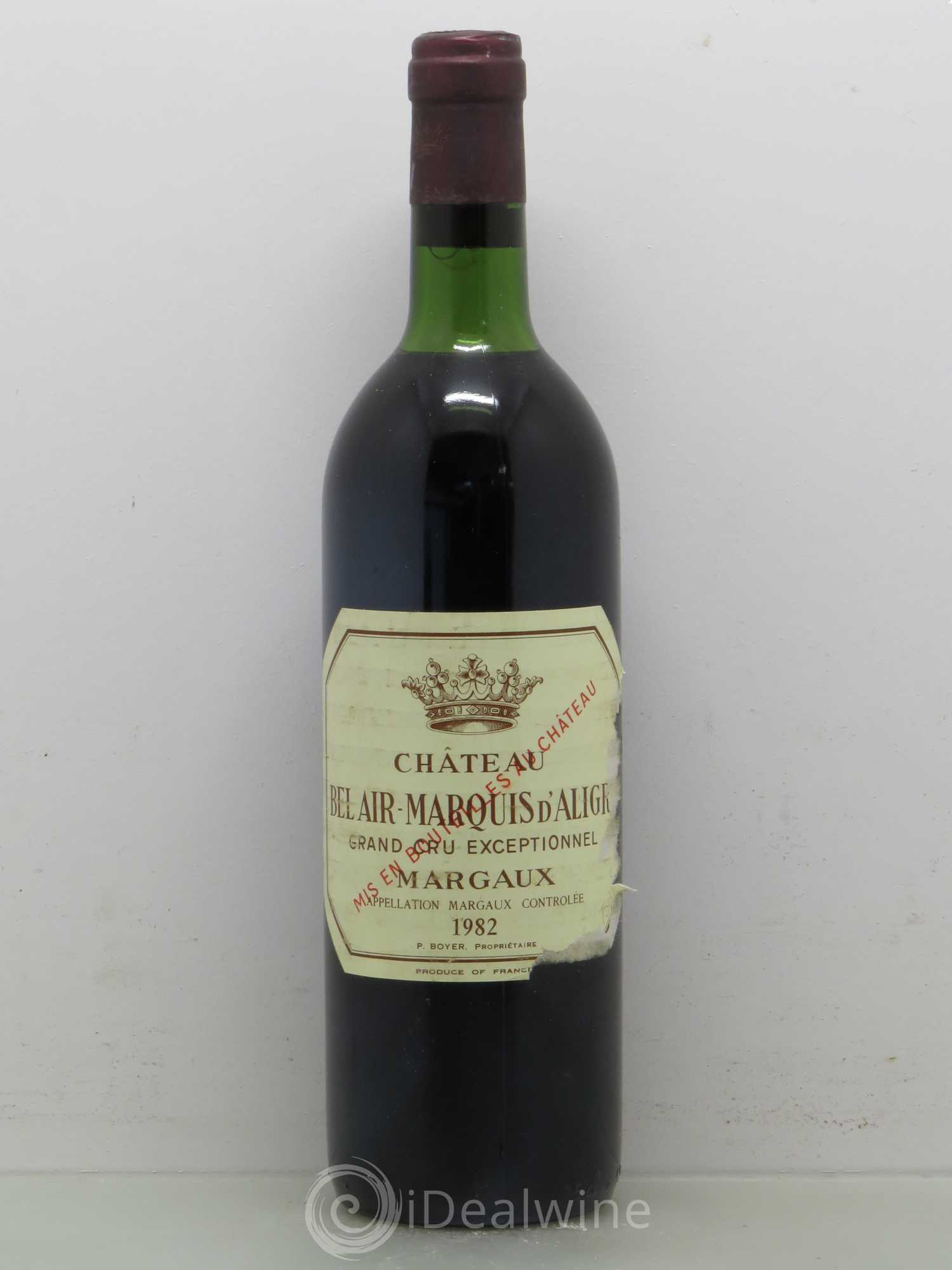 Château Bel Air Marquis d'Aligre 1982 - Lot de 1 bouteille - 0