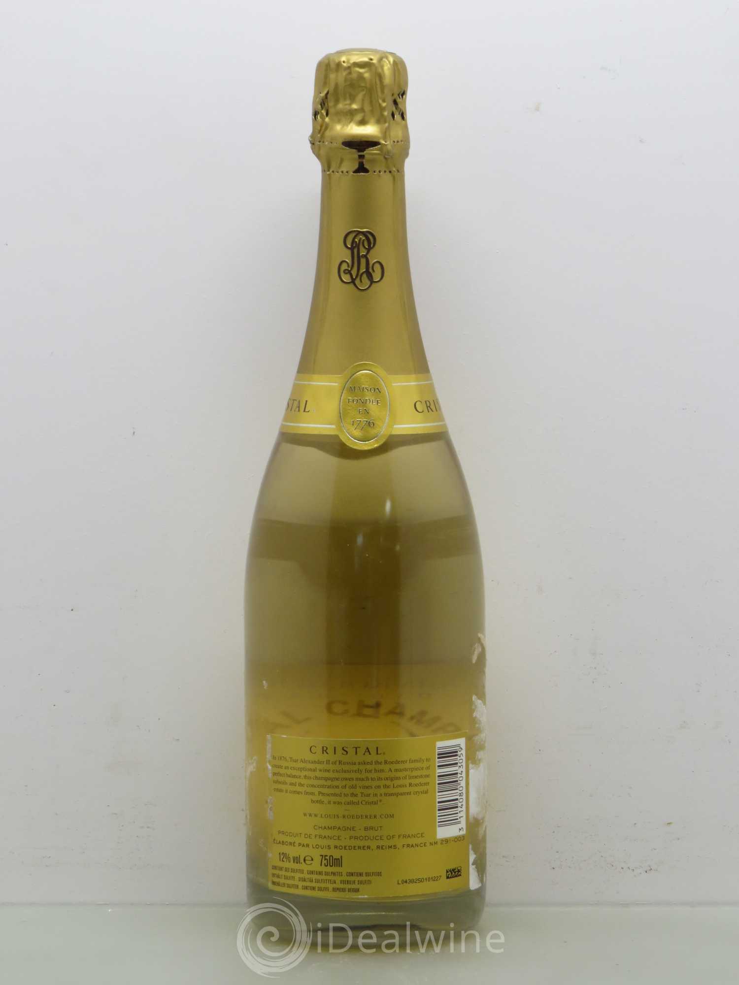 Cristal Louis Roederer 2009 - Lot de 1 bouteille - 1