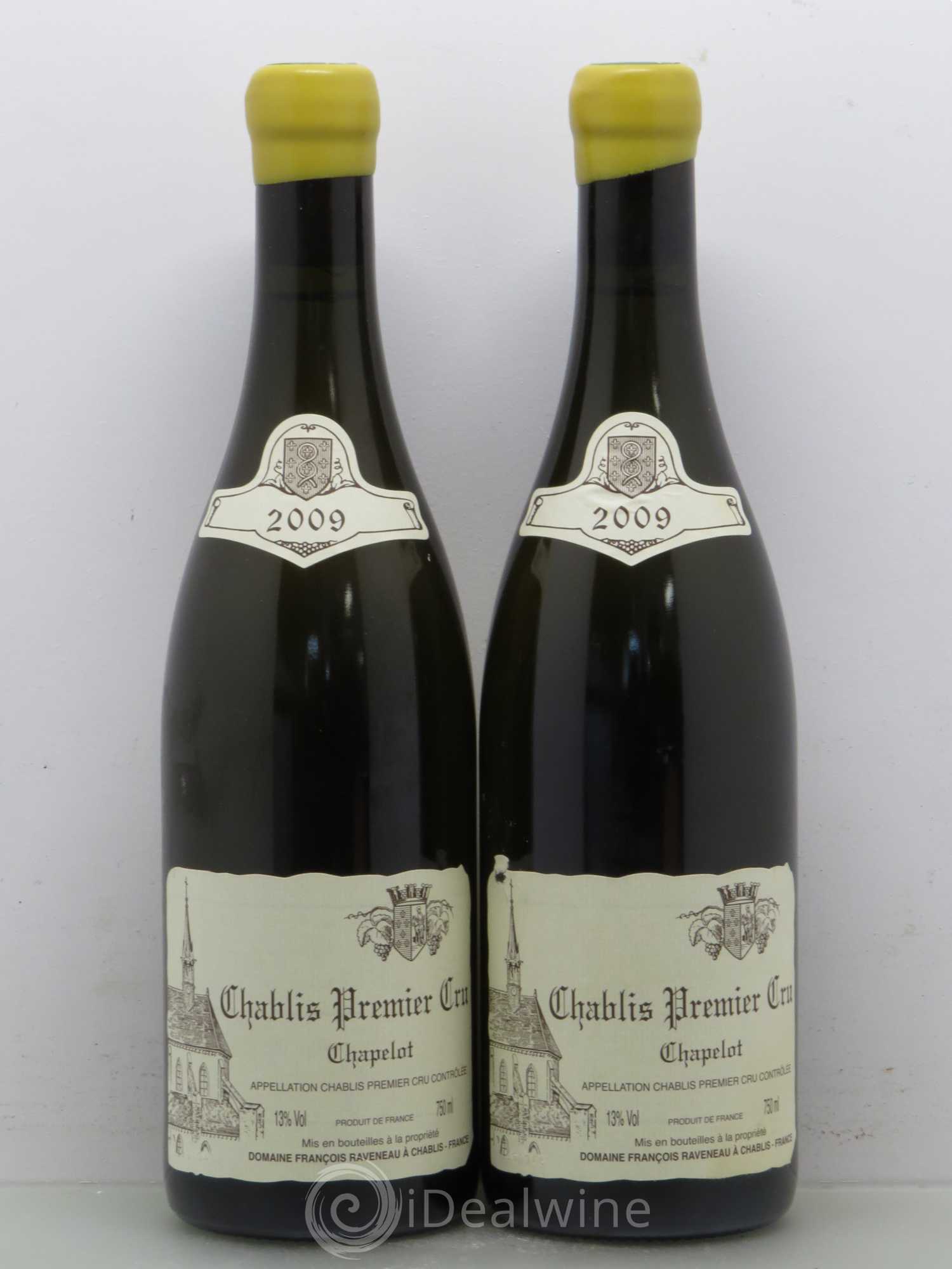 Chablis 1er Cru Chapelot Raveneau (Domaine) 2009 - Lot de 2 bouteilles - 0