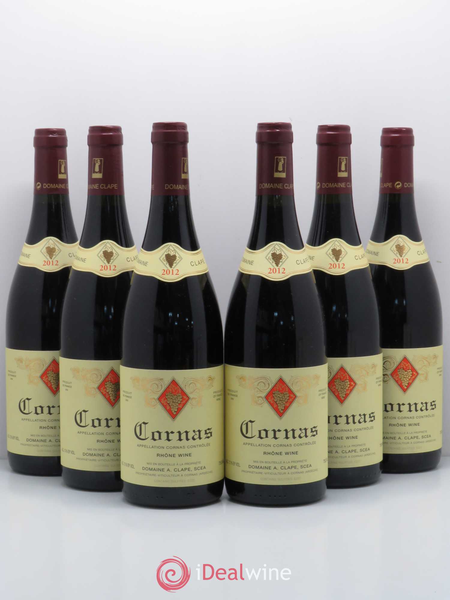 Cornas Auguste Clape 2012 - Lot de 6 bouteilles - 0