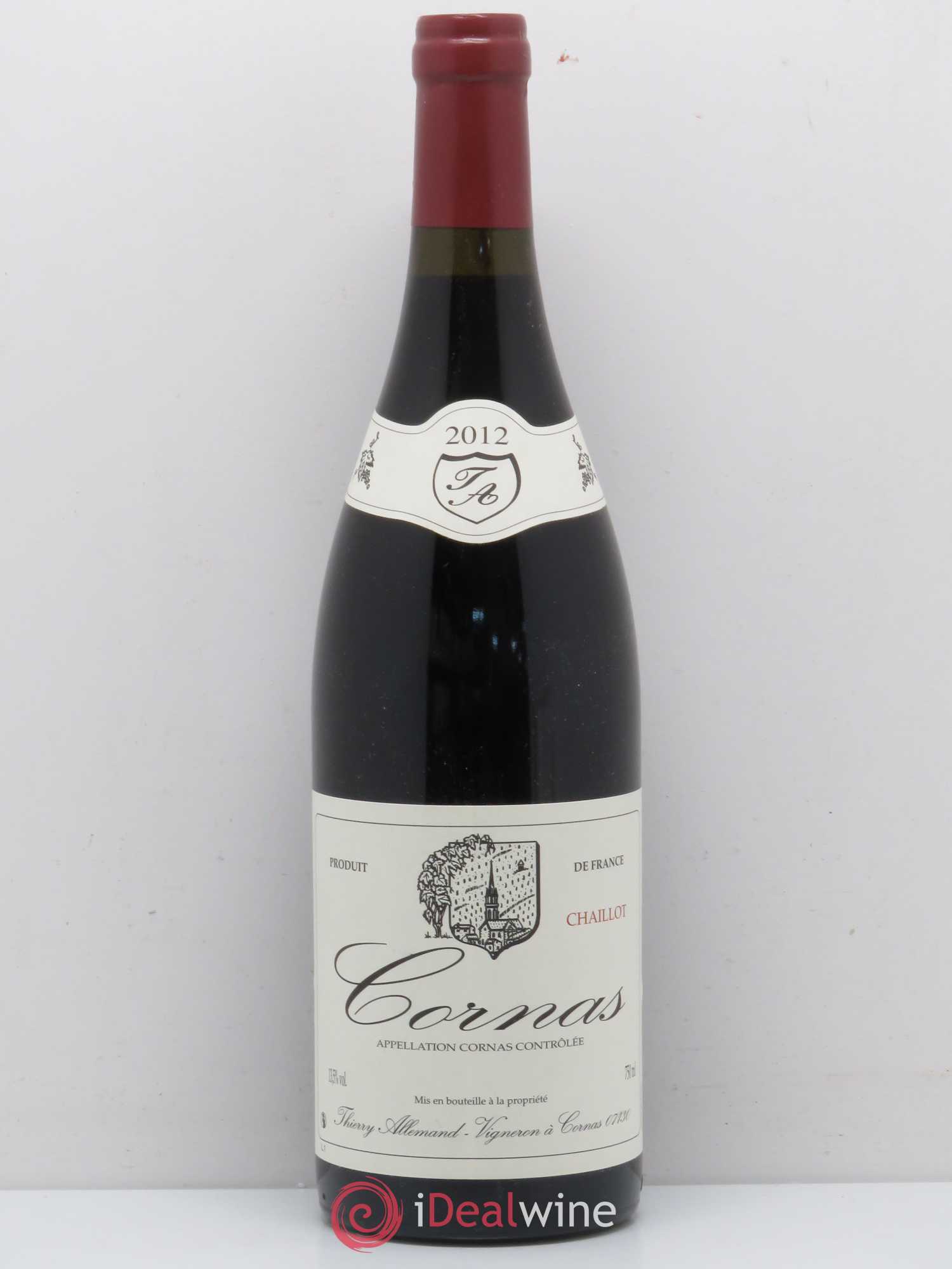 Cornas Chaillot Thierry Allemand 2012 - Lot de 1 bouteille - 0