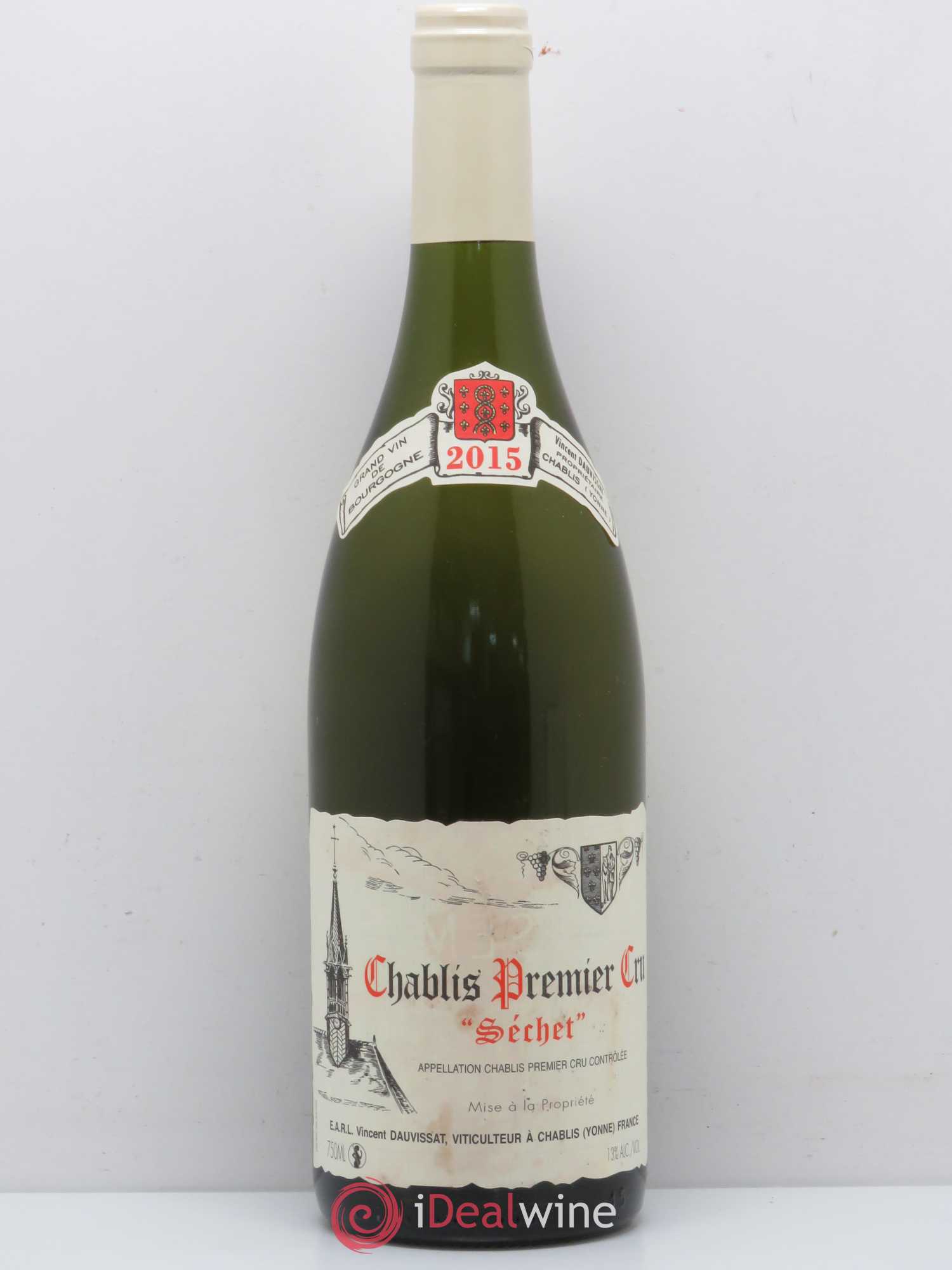 Chablis 1er Cru Séchet Vincent Dauvissat (Domaine) 2015 - Lot de 1 bouteille - 0