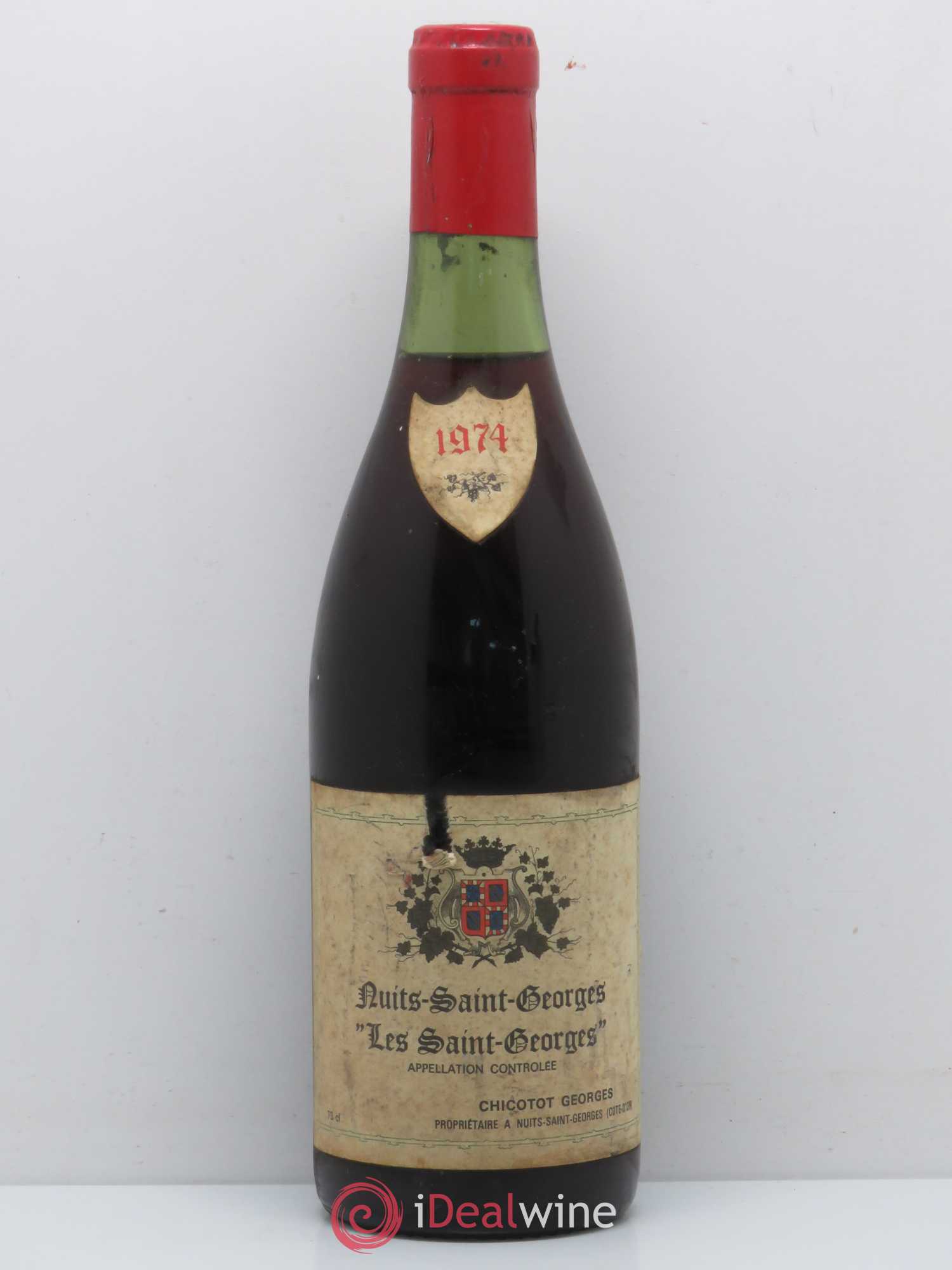 Nuits-Saint-Georges 1er Cru Les Saint-Georges Chicotot 1974 - Posten von 1 Flasche - 0