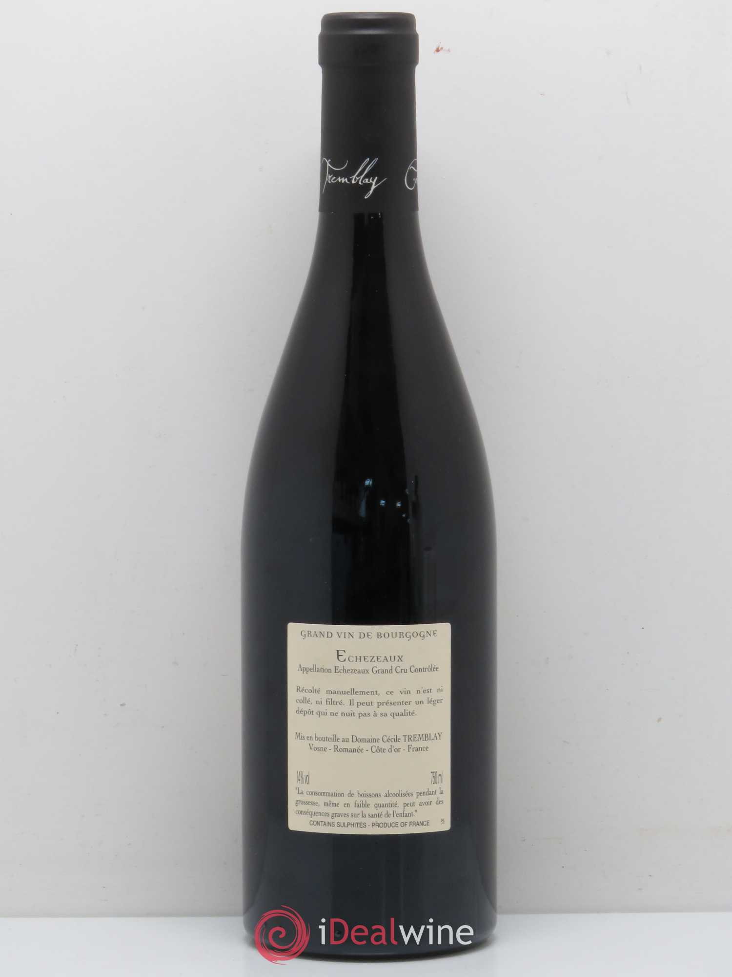 Echezeaux Grand Cru du dessus Cécile Tremblay 2015 - Lot de 1 bouteille - 1
