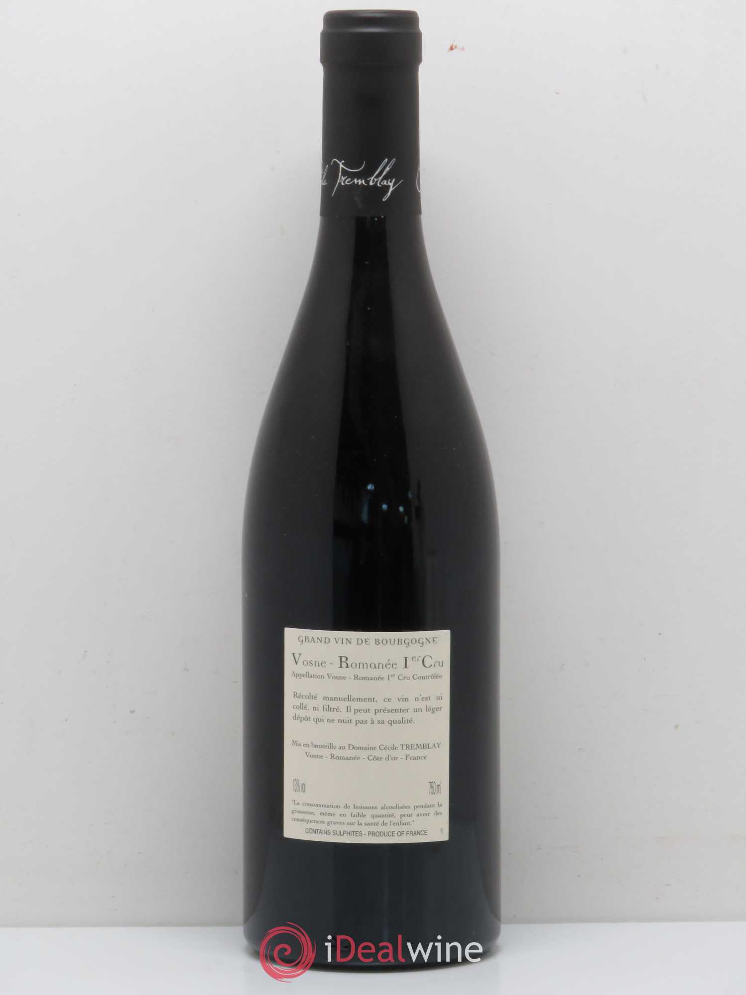 Vosne-Romanée 1er Cru Les Beaumonts (ou Beaux Monts) Cécile Tremblay 2015 - Lot de 1 bouteille - 1