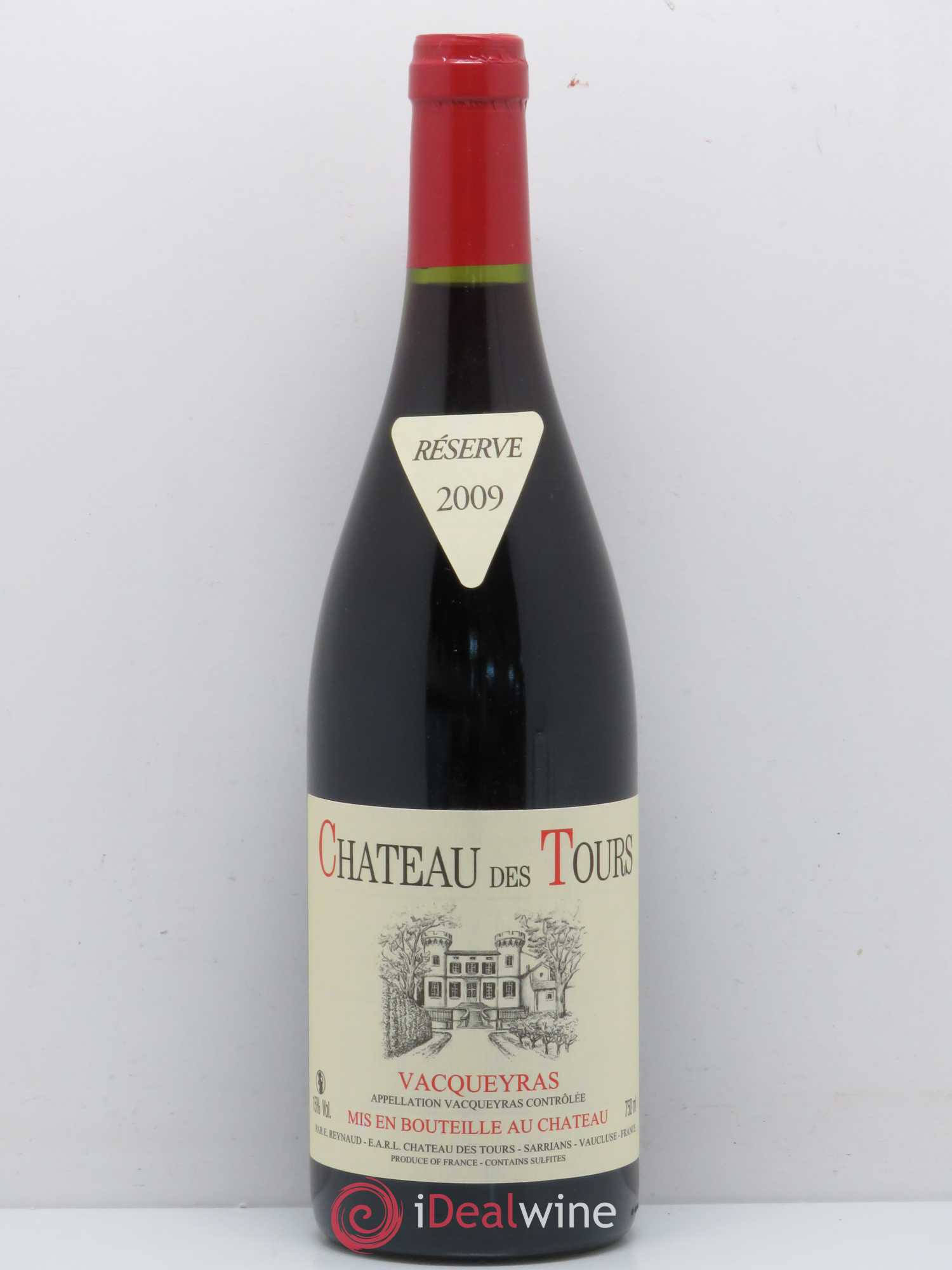 Vacqueyras Château des Tours Emmanuel Reynaud 2009 - Lot de 1 bouteille - 0