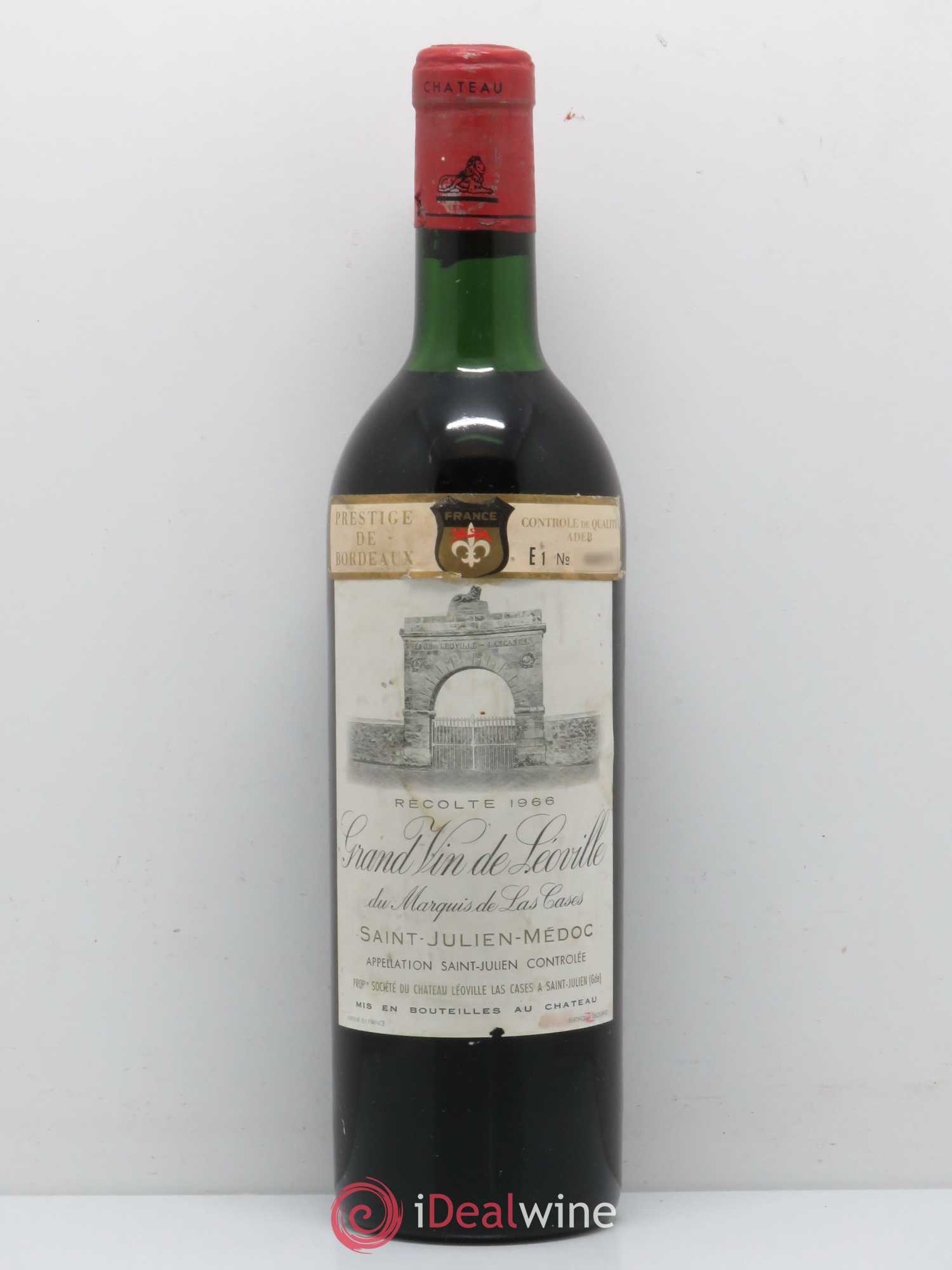 Château Léoville Las Cases 2ème Grand Cru Classé 1966 - Lot de 1 bouteille - 0