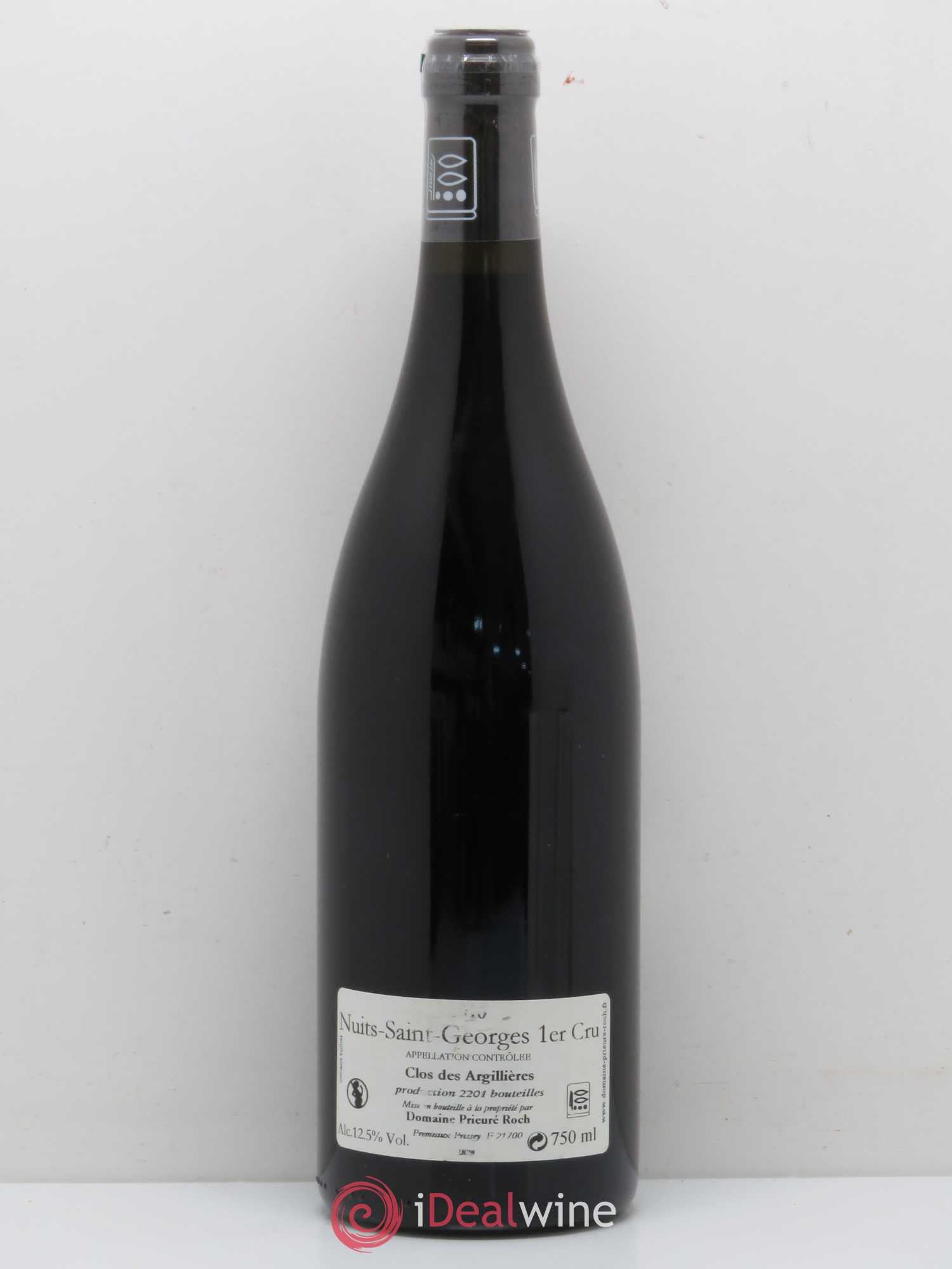 Nuits-Saint-Georges 1er Cru Clos des Argillières Prieuré Roch 2010 - Lot de 1 bouteille - 1