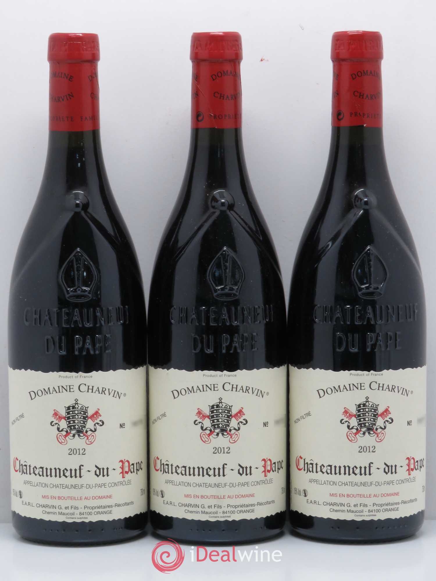 Châteauneuf-du-Pape Charvin (Domaine) 2012 - Lot de 3 bouteilles - 0