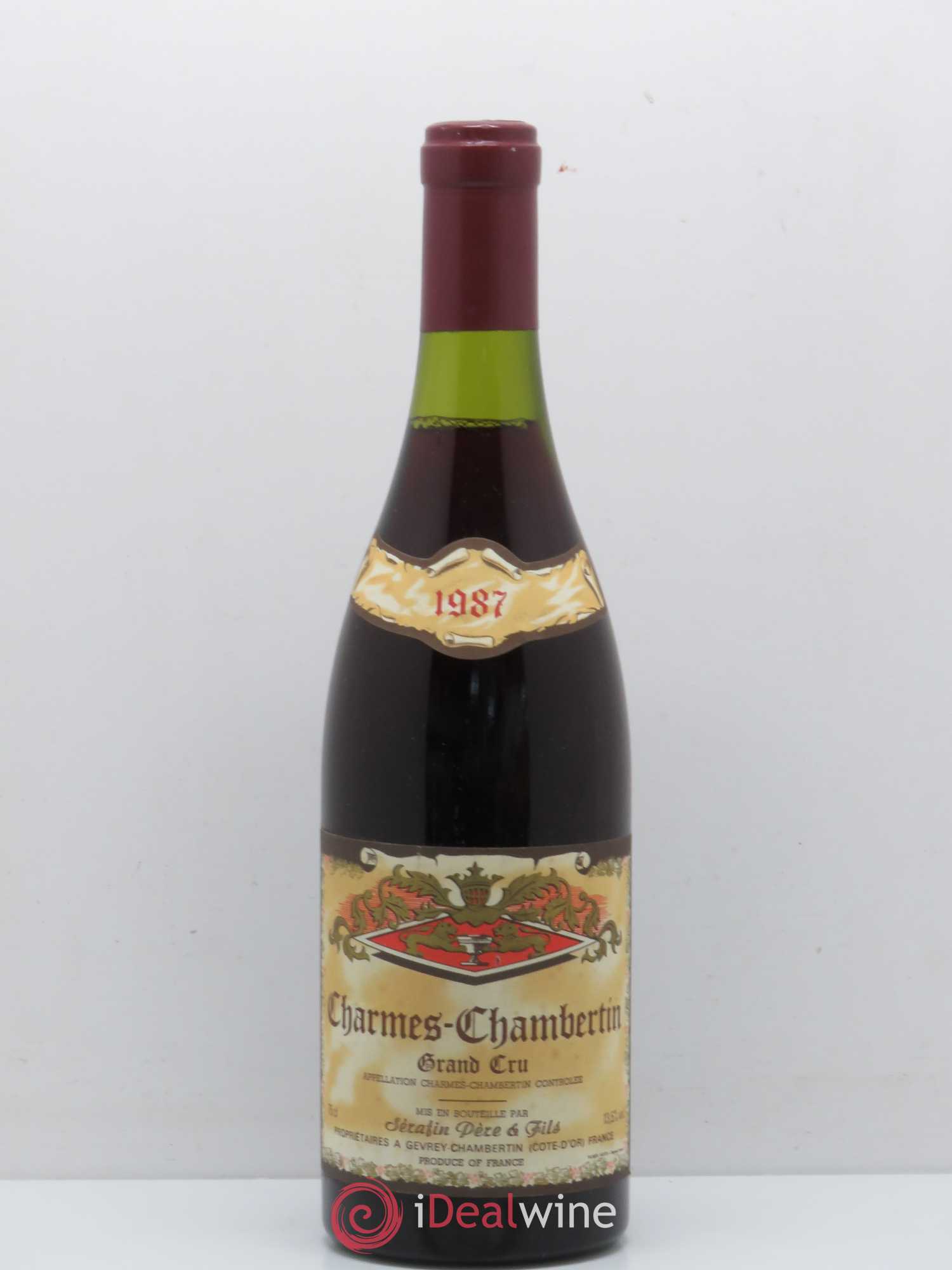 Charmes-Chambertin Grand Cru Christian Sérafin Père et Fils 1987 - Lot de 1 bouteille - 0