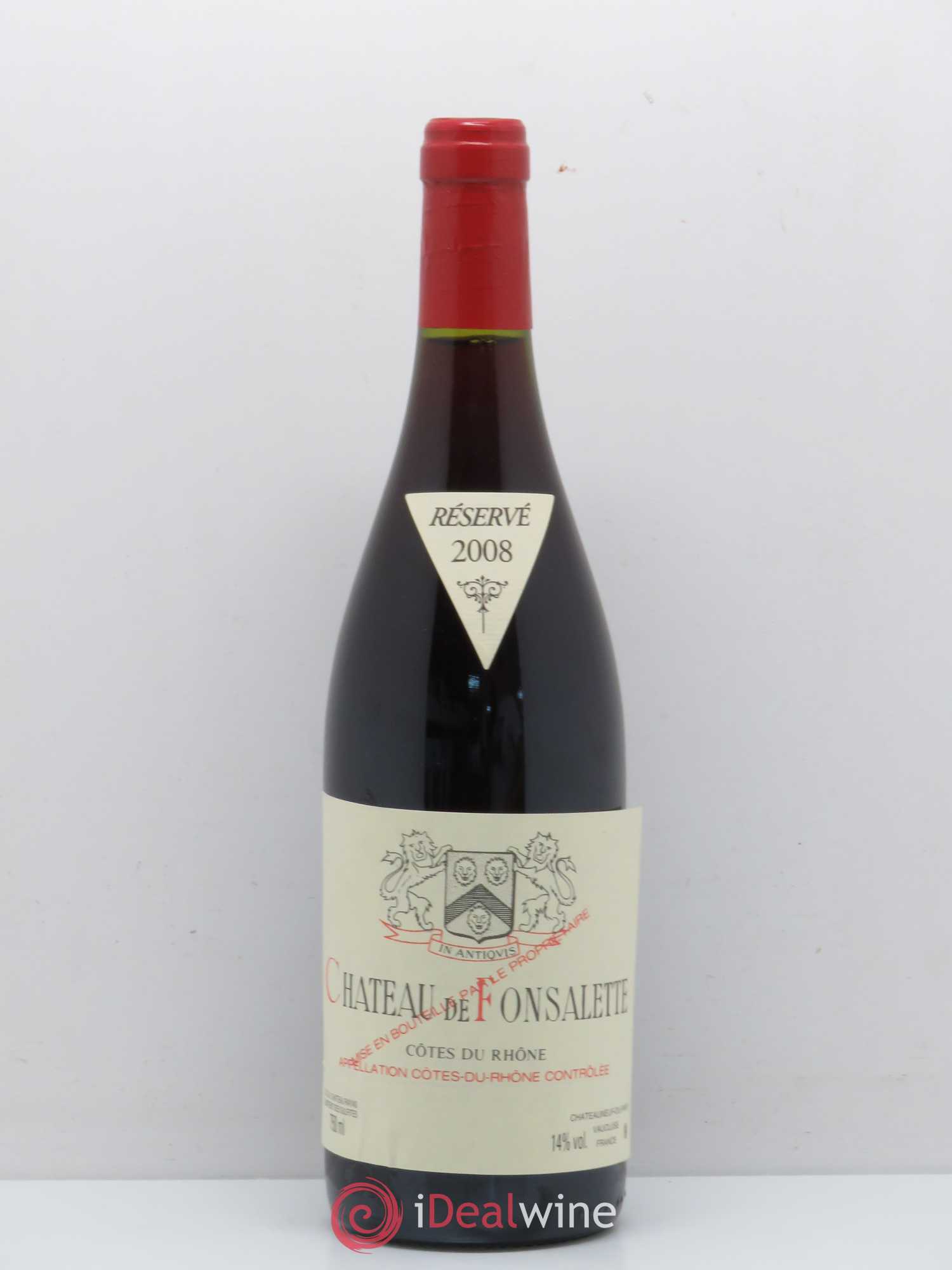 Côtes-du-Rhône Château de Fonsalette Emmanuel Reynaud 2008 - Lot de 1 bouteille - 0