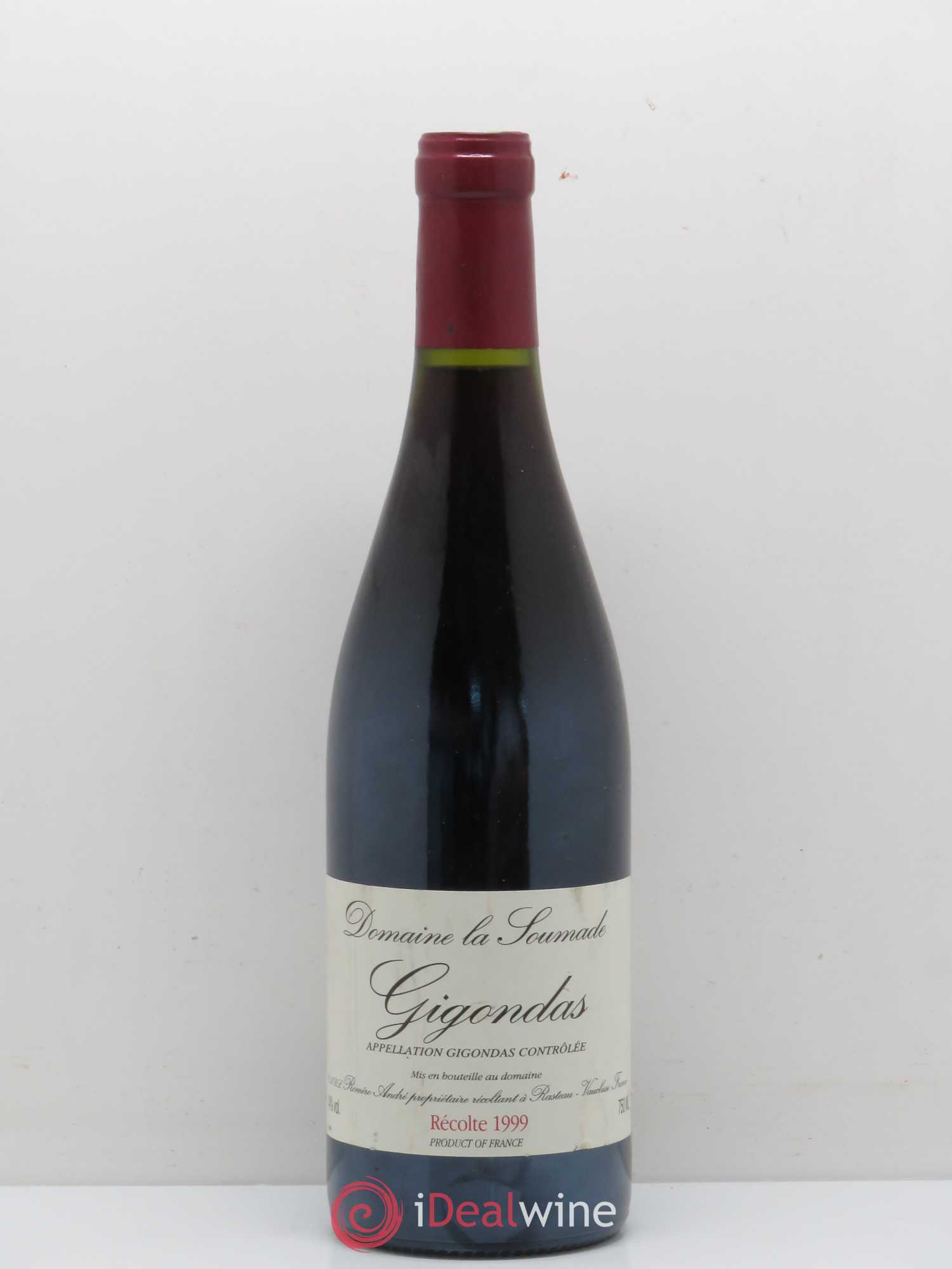 Gigondas La Soumade (Domaine) 1999 - Lot de 1 bouteille - 0
