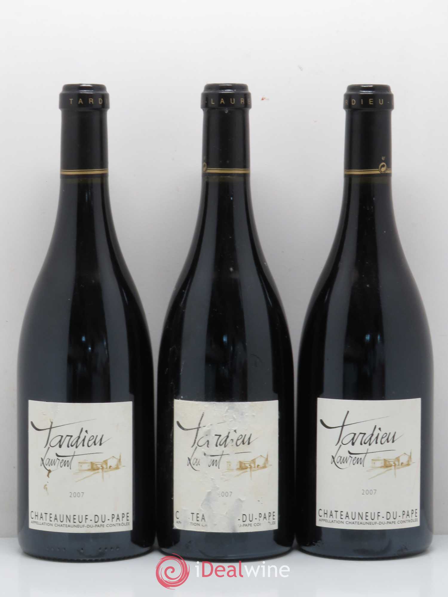 Châteauneuf-du-Pape Domaine Tardieu-Laurent Famille Tardieu (sans prix de réserve) 2007 - Lot de 3 bouteilles - 0