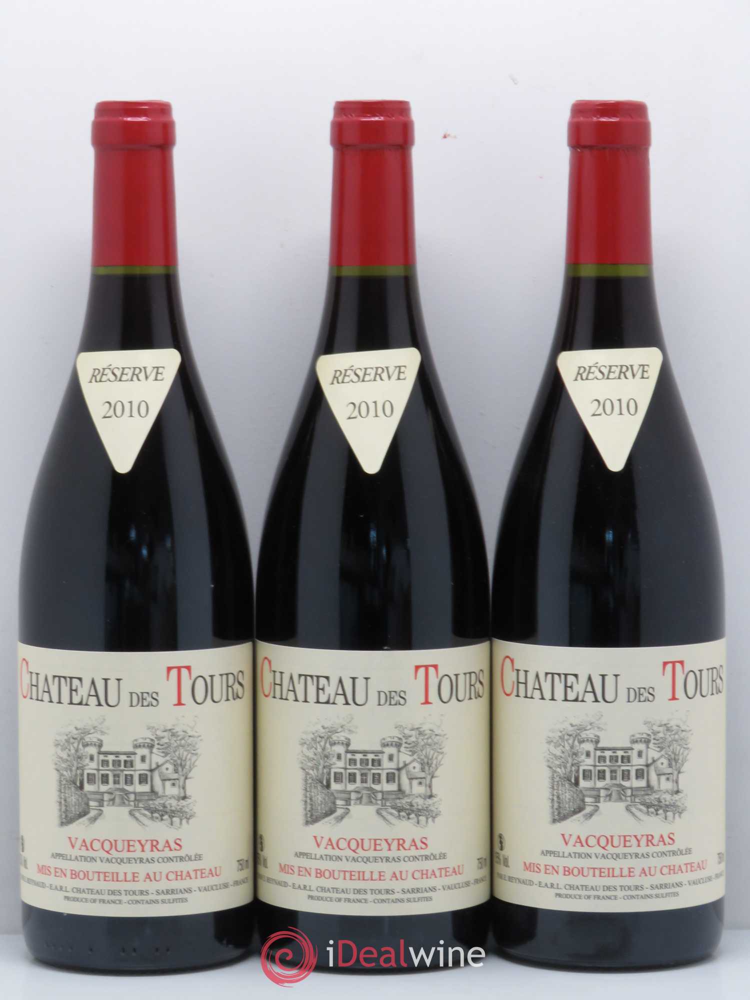 Vacqueyras Château des Tours Emmanuel Reynaud 2010 - Lot de 6 bouteilles - 2