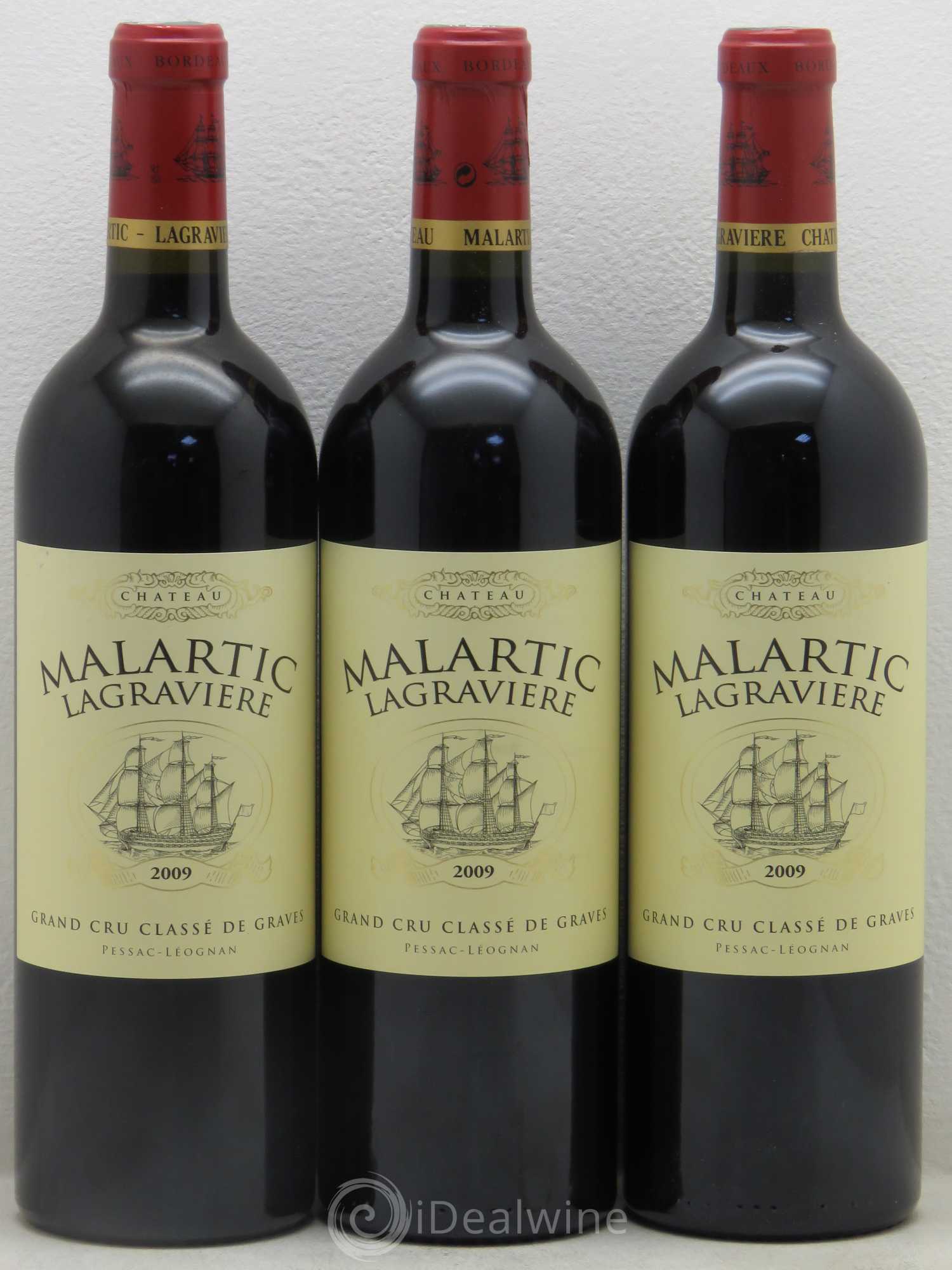 Château Malartic-Lagravière Cru Classé de Graves 2009 - Lot de 3 bouteilles - 0