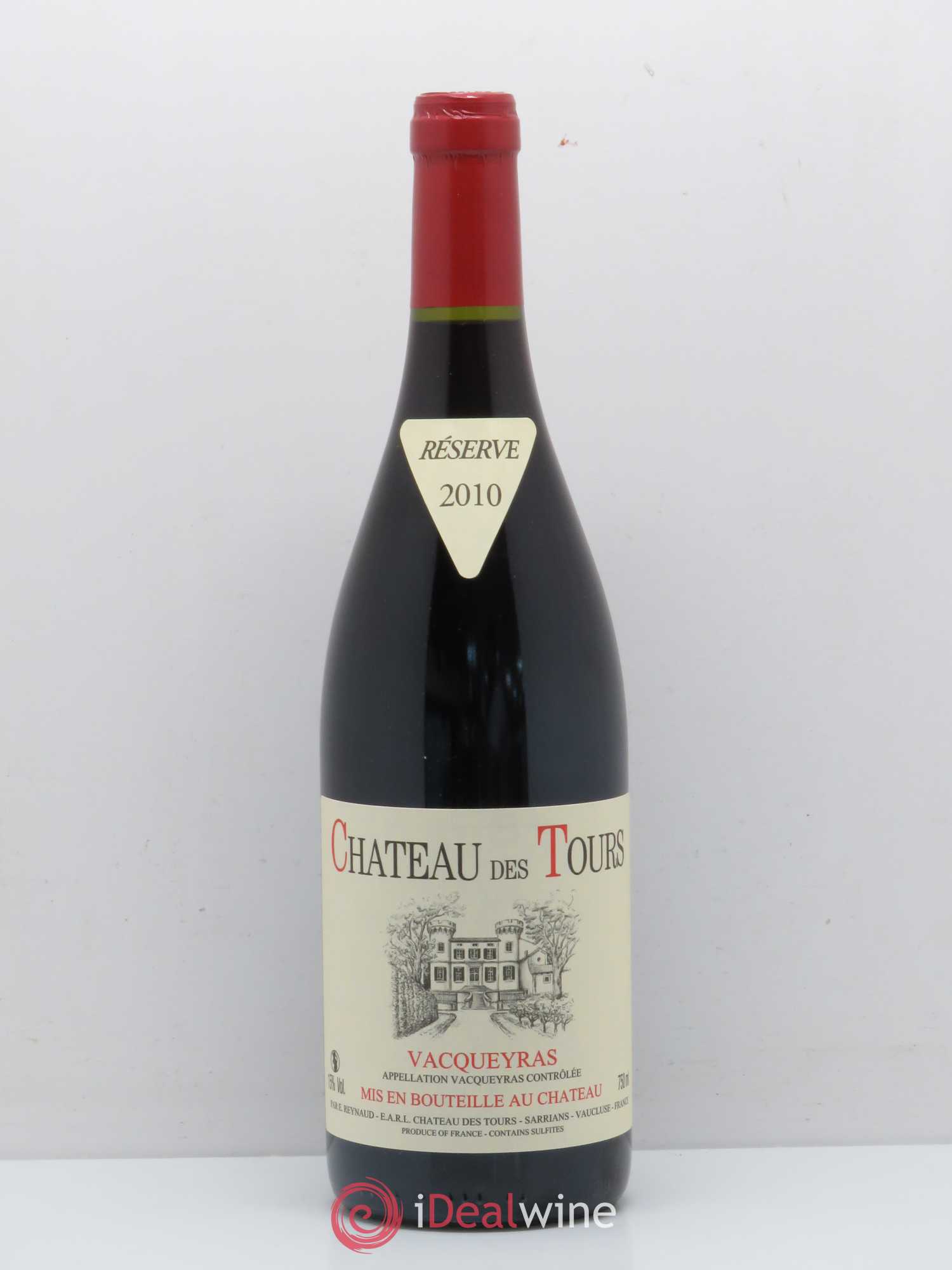Vacqueyras Château des Tours Emmanuel Reynaud 2010 - Lot de 1 bouteille - 0