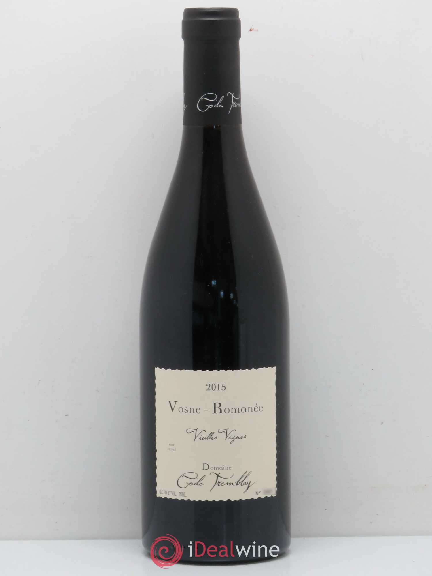 Vosne-Romanée Vieilles Vignes Cécile Tremblay 2015 - Lot de 1 bouteille - 0