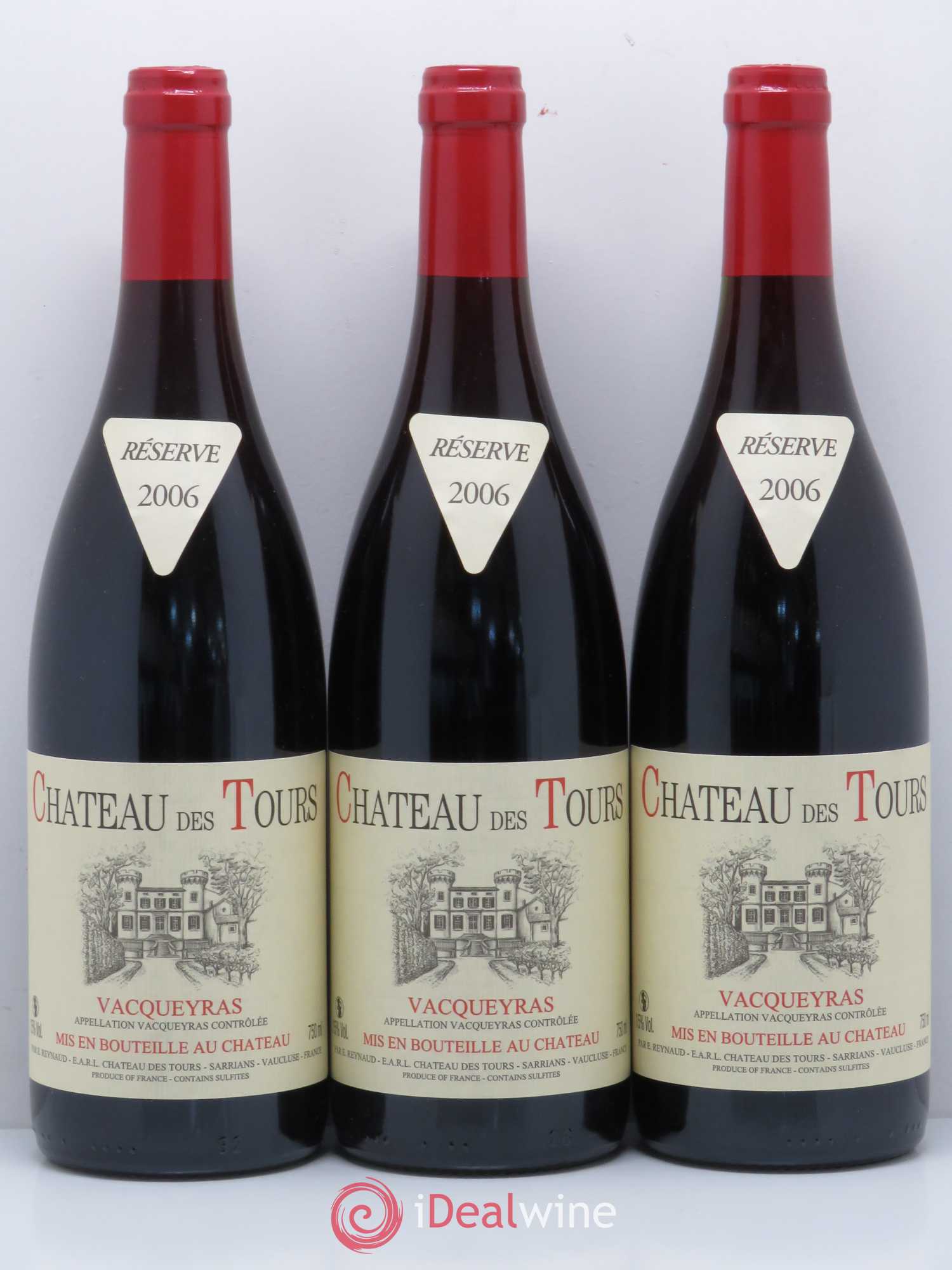 Vacqueyras Château des Tours Emmanuel Reynaud 2006 - Lot de 6 bouteilles - 2
