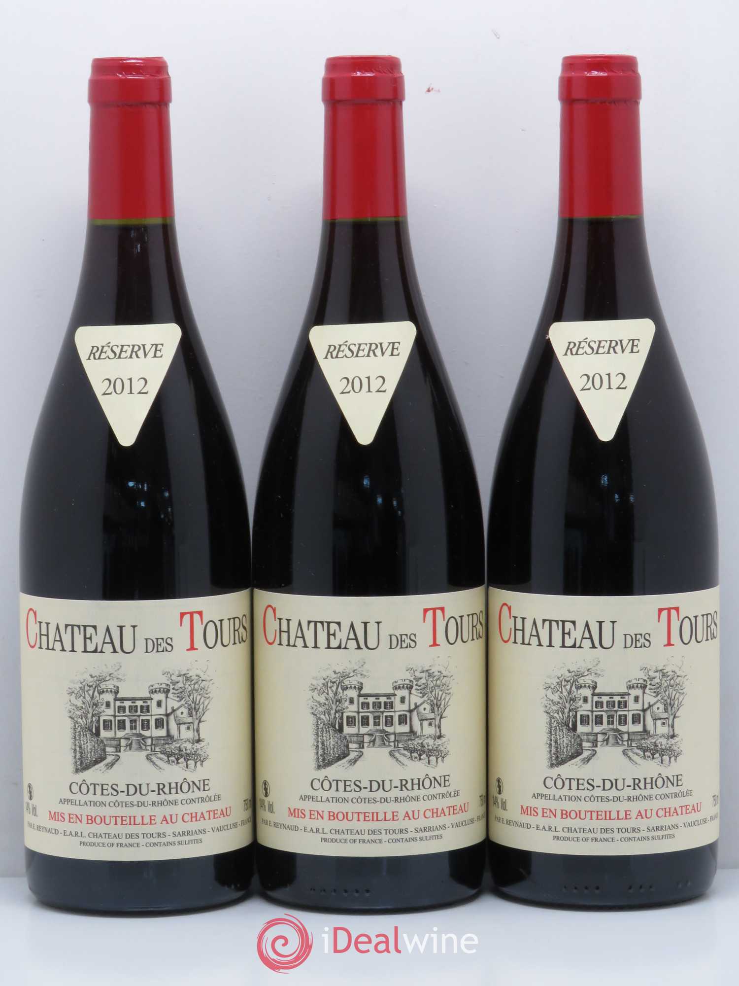 Côtes-du-Rhône Château des Tours Emmanuel Reynaud 2012 - Lot de 6 bouteilles - 2