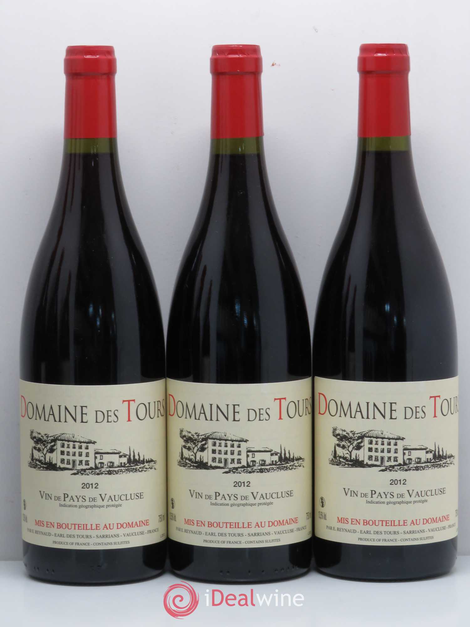 Vaucluse (Vin de Pays de Vaucluse) Domaine des Tours Emmanuel Reynaud 2012 - Lot de 6 bouteilles - 1